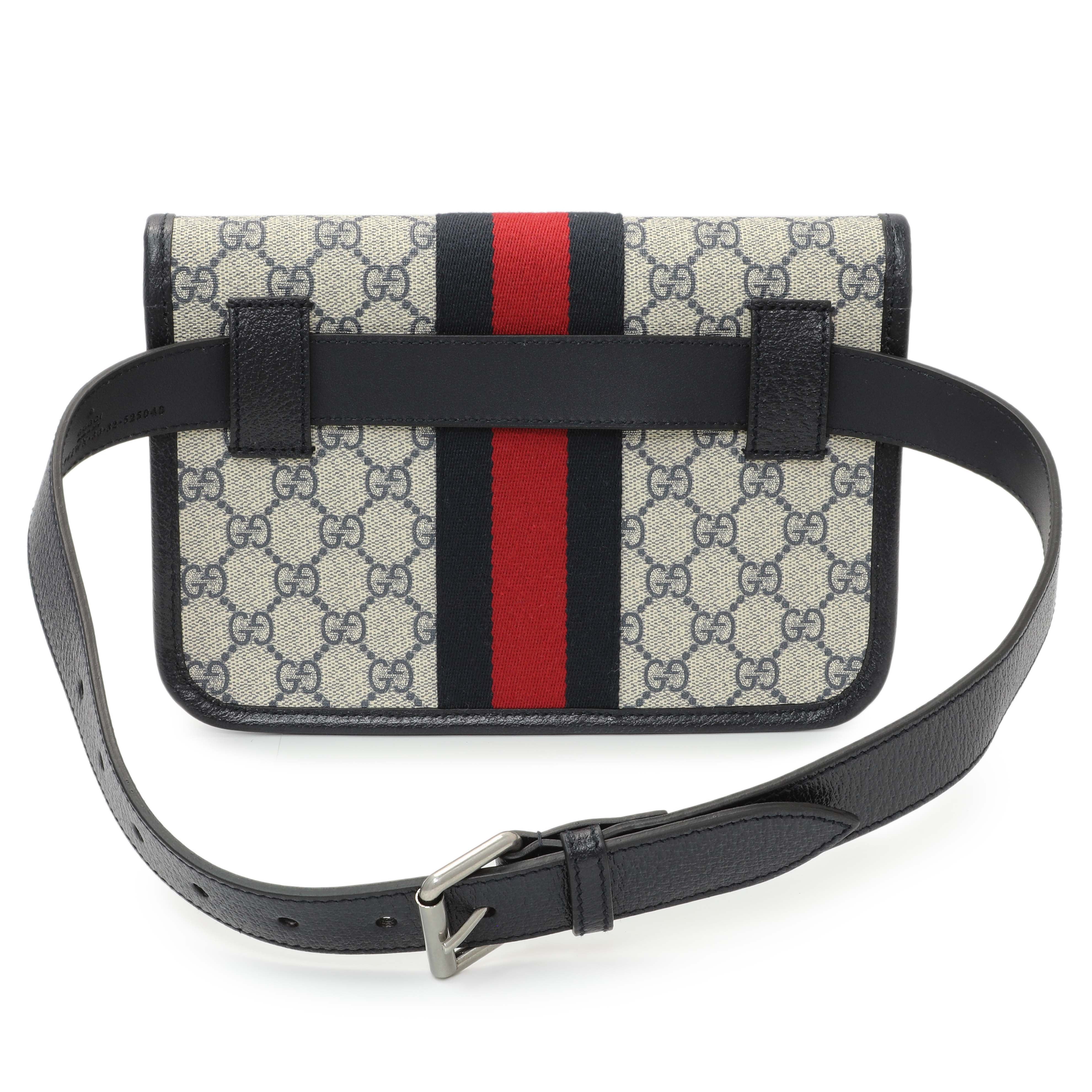 Gucci GG Supreme Monogram Web Small Ophidia Belt Bag - Image 2