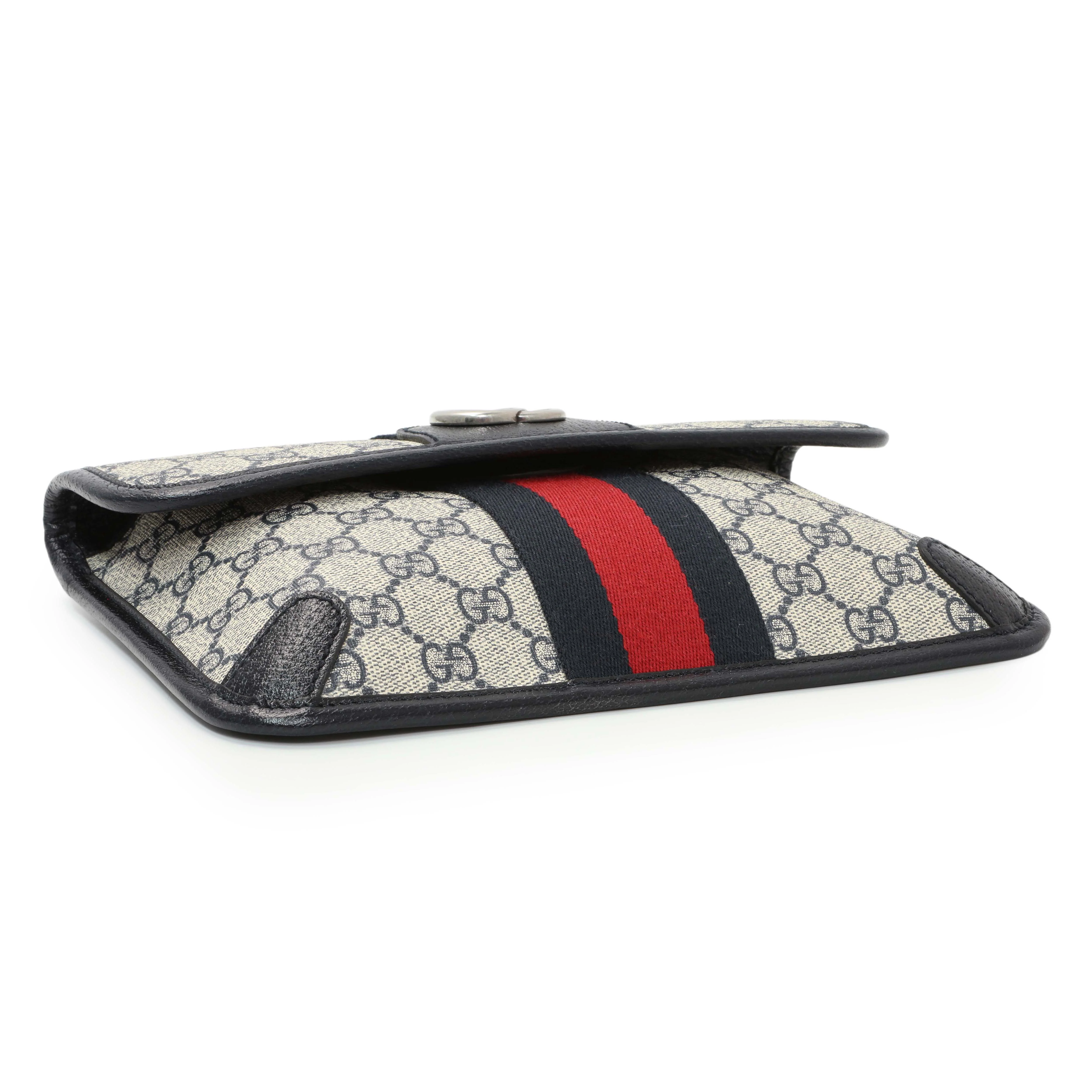Gucci GG Supreme Monogram Web Small Ophidia Belt Bag - Image 3