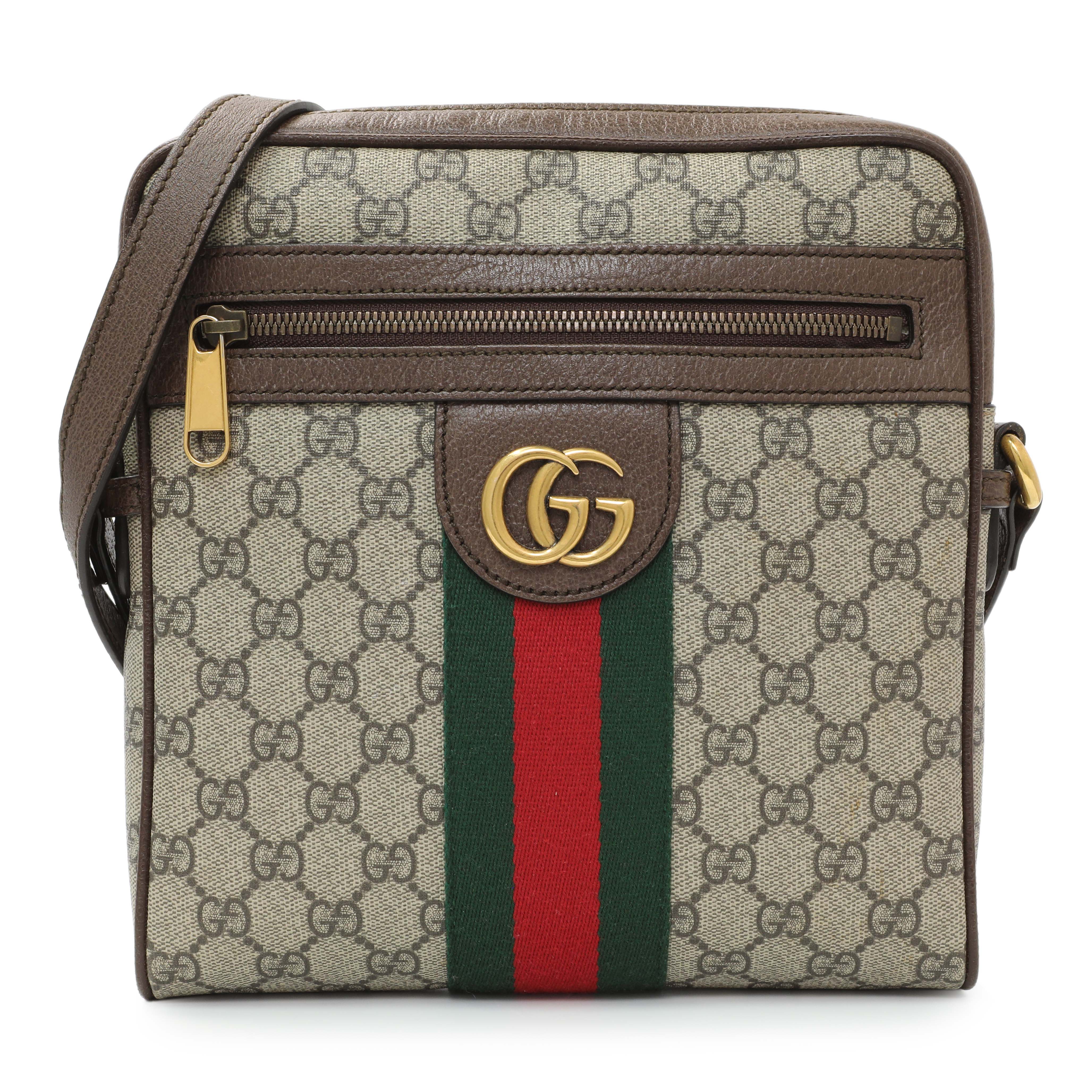 Gucci GG Supreme Monogram Web Small Ophidia Messenger Bag