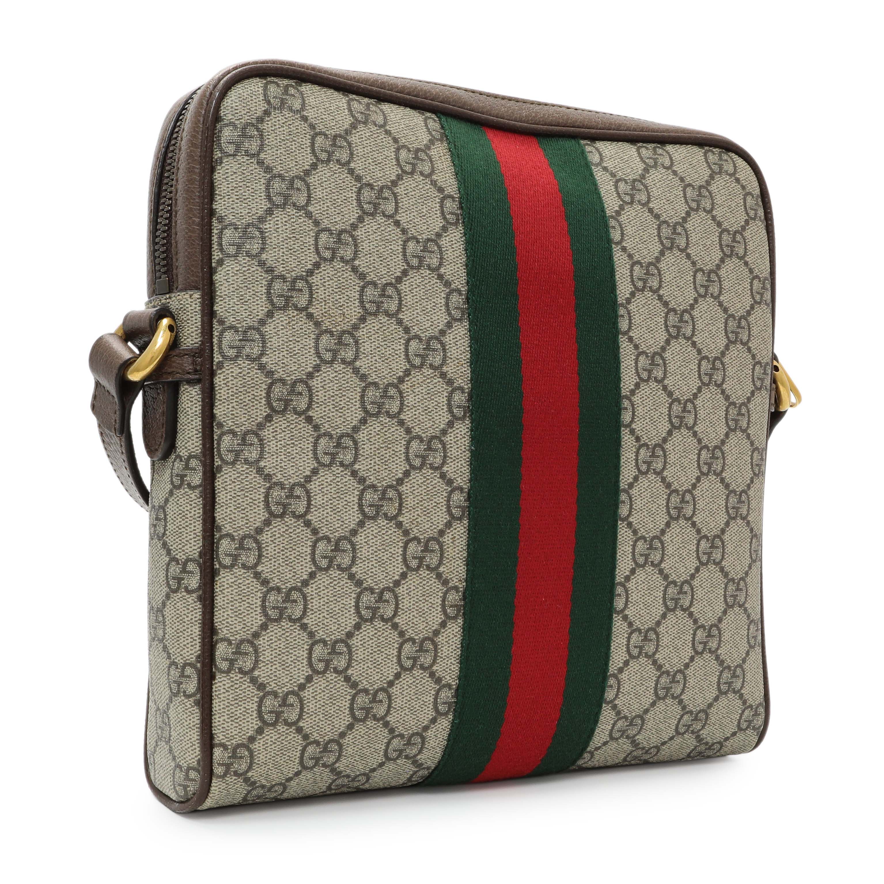 Gucci GG Supreme Monogram Web Small Ophidia Messenger Bag - Image 2