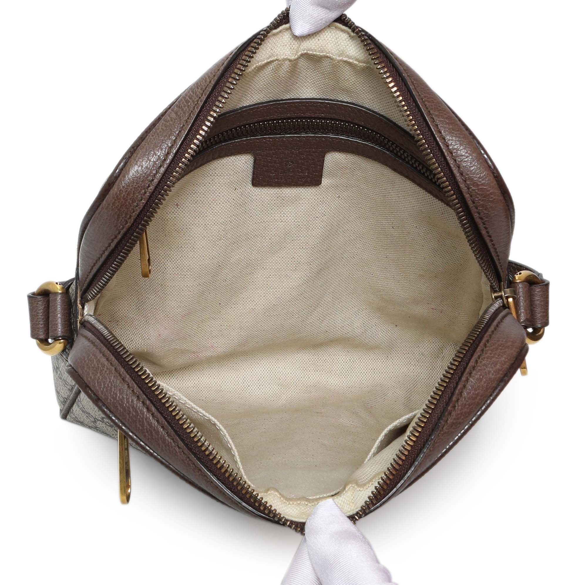 Gucci GG Supreme Monogram Web Small Ophidia Messenger Bag - Image 4