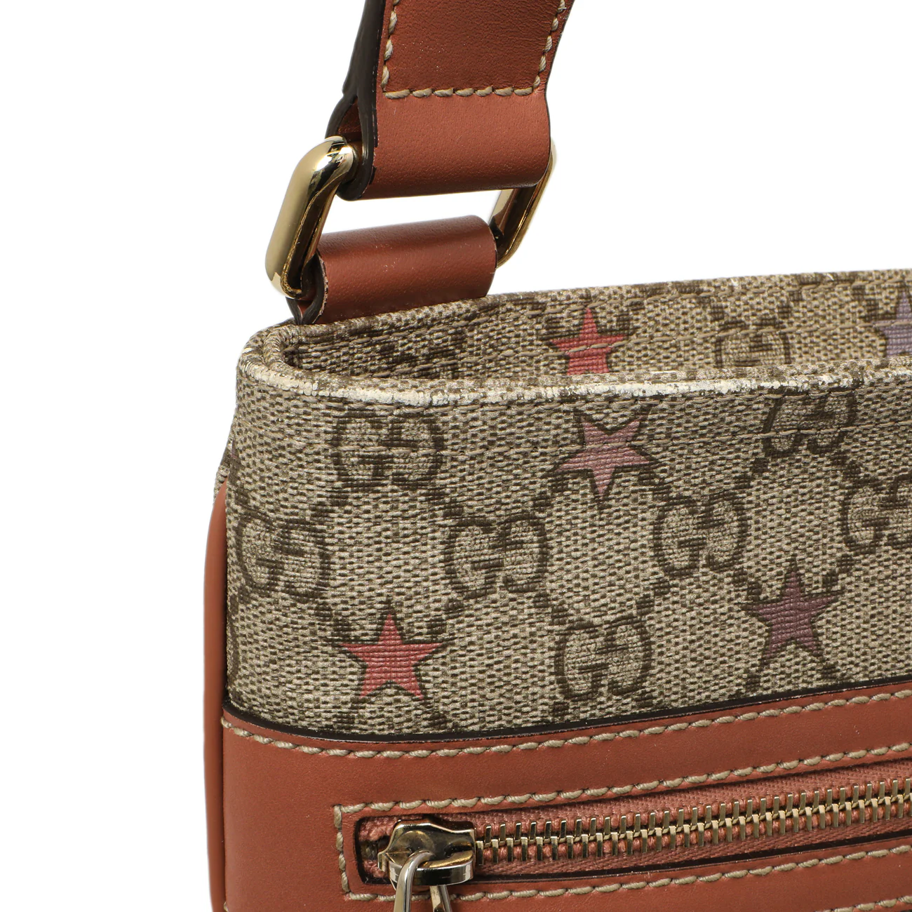 Gucci GG Supreme Stars Flat Messenger - Image 12