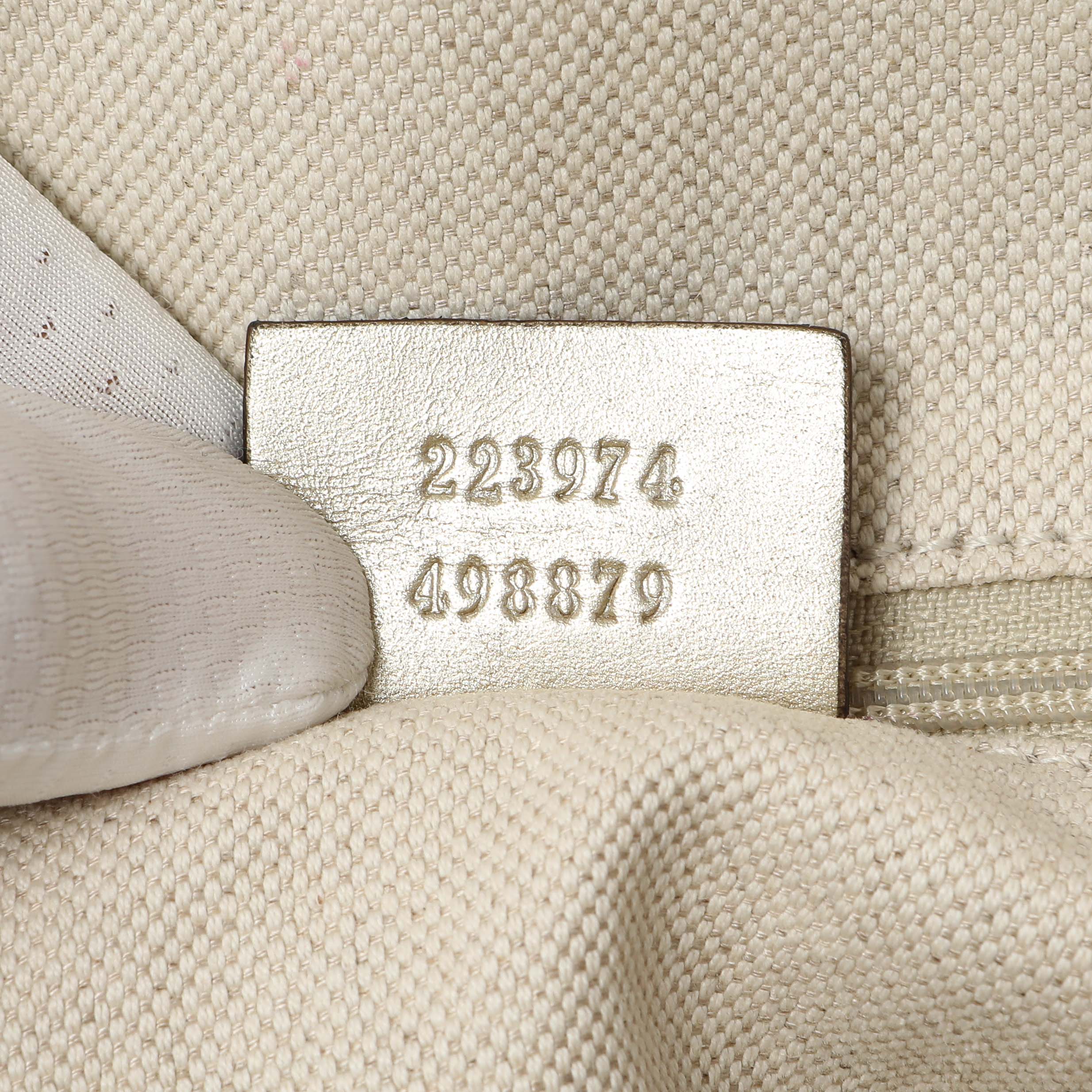 Gucci Gold Guccissima Sukey Boston Bag - Image 10