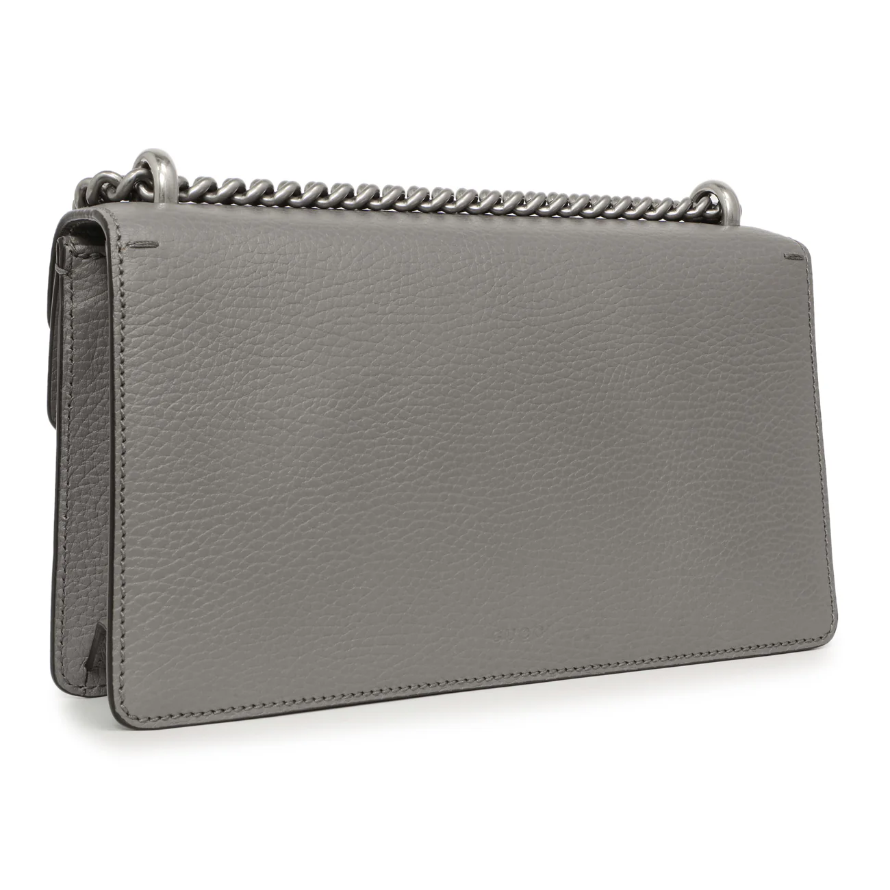 Gucci Grey Calfskin Enamel Small Dionysus Shoulder Bag - Image 3