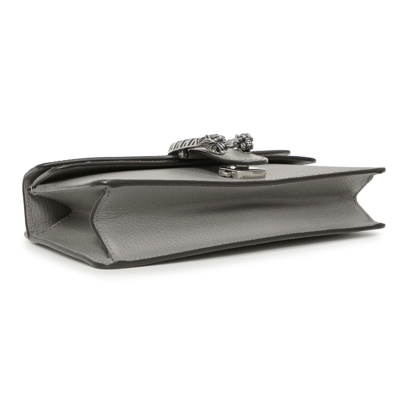 Gucci Grey Calfskin Enamel Small Dionysus Shoulder Bag - Image 4