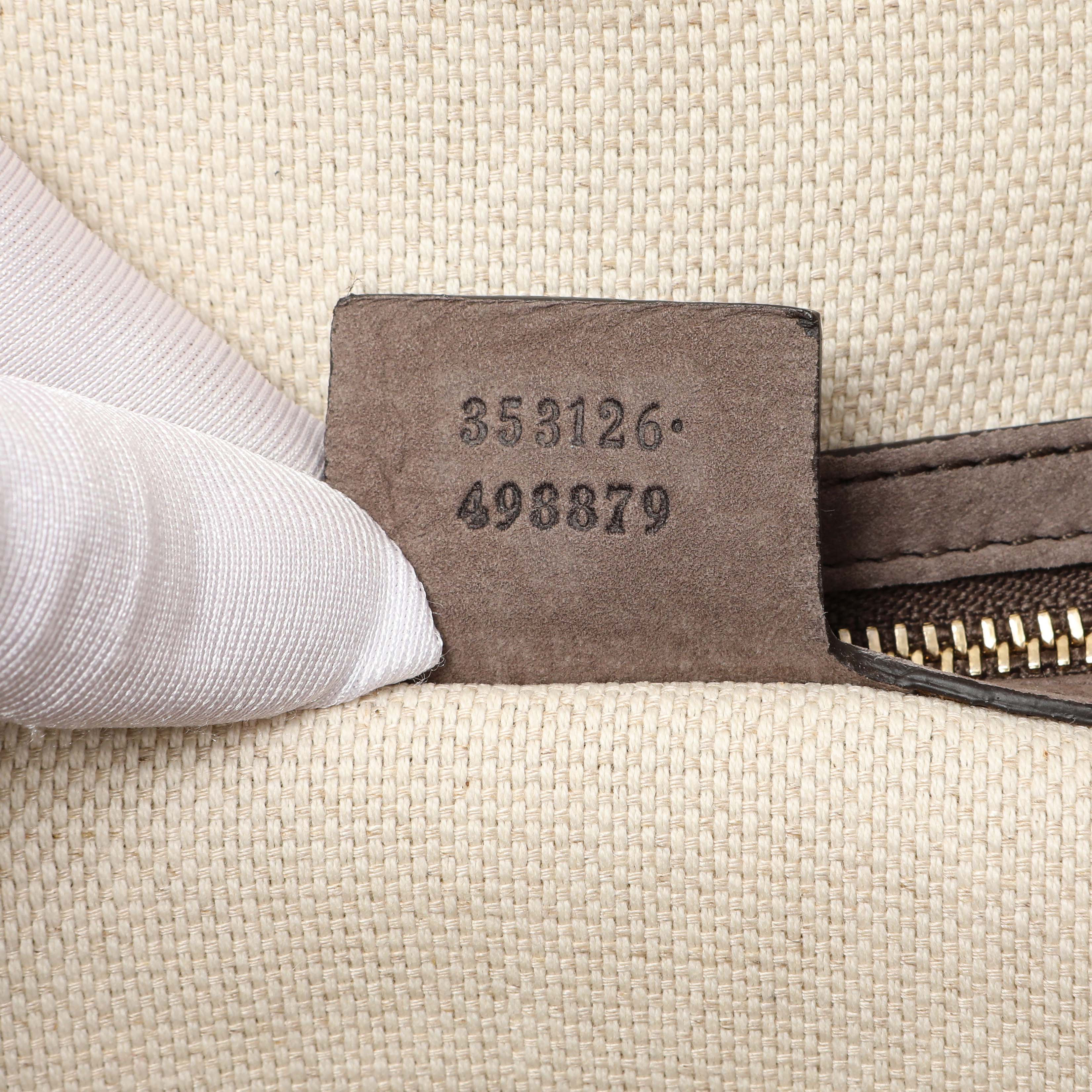 Gucci Grey Vitello Range Medium Soho Bowler - Image 10