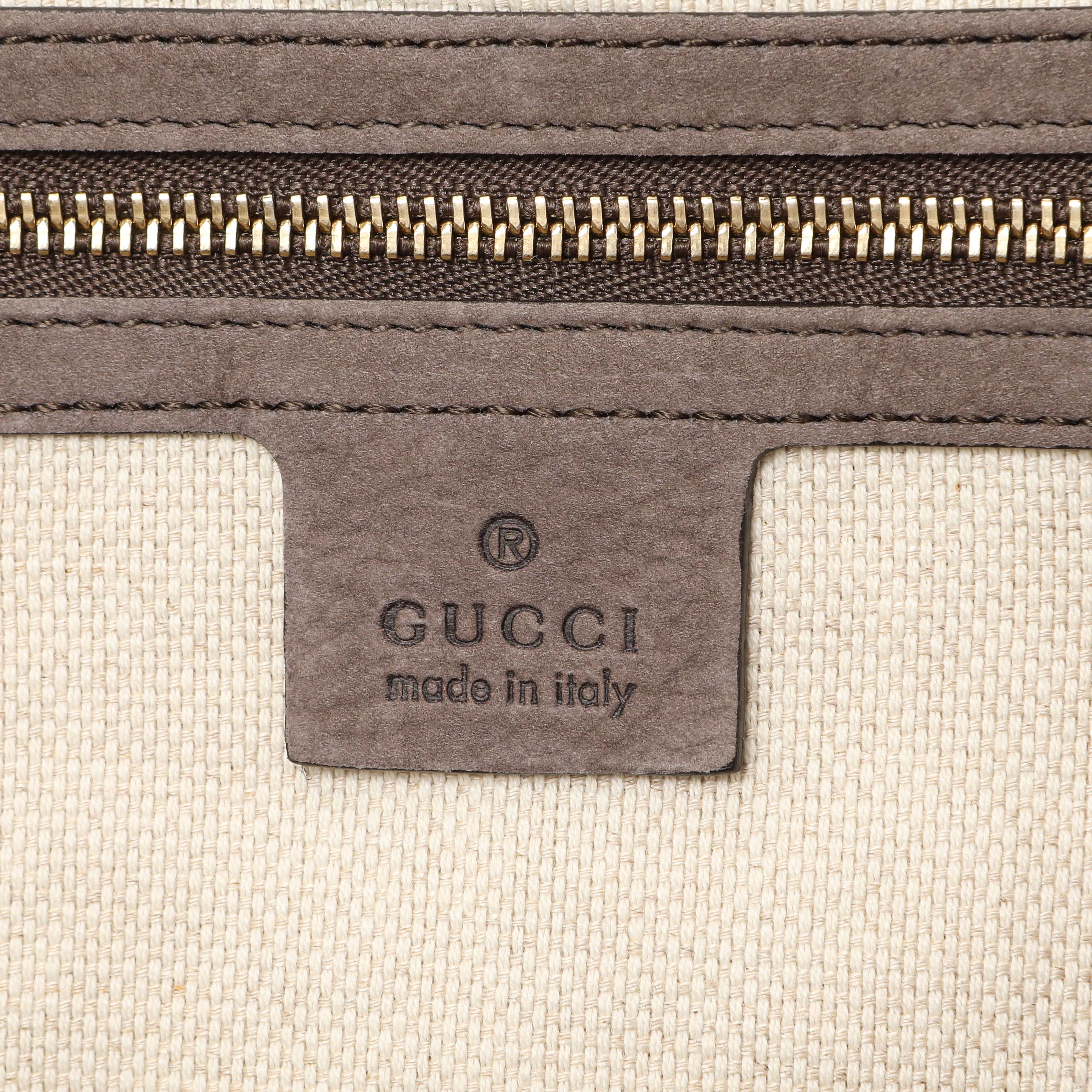 Gucci Grey Vitello Range Medium Soho Bowler - Image 9