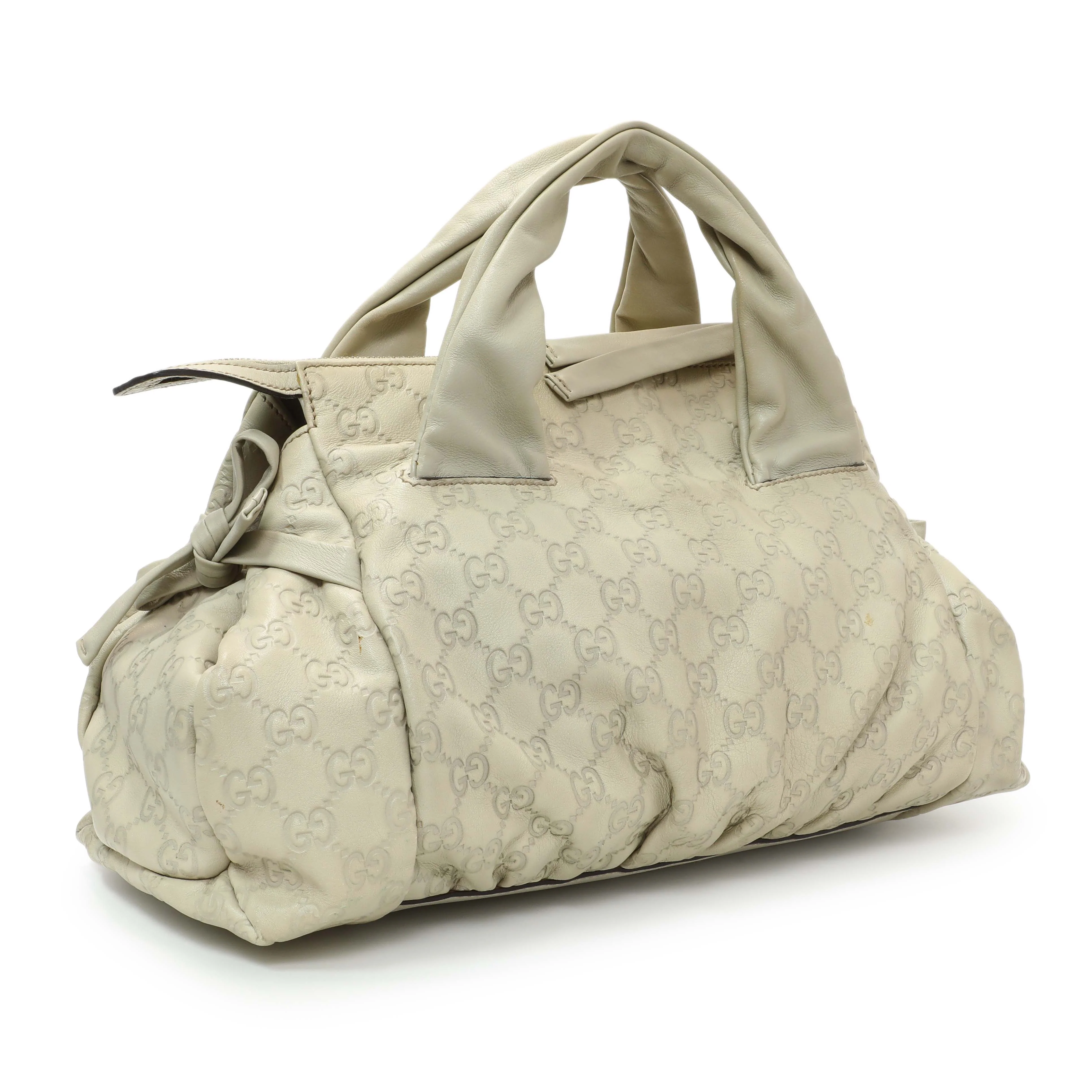 Gucci Guccissima Cream Hysteria Handbag - Image 2