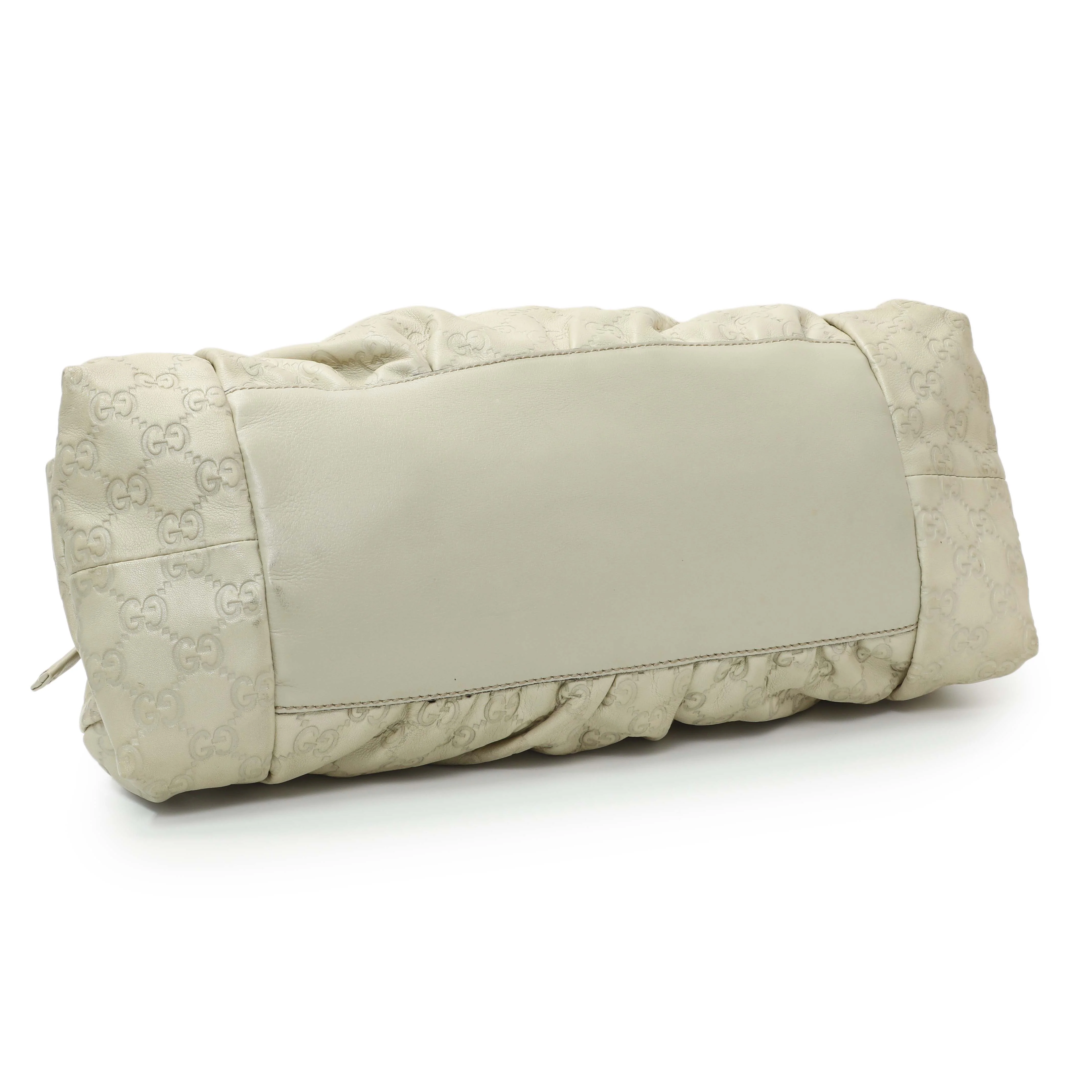 Gucci Guccissima Cream Hysteria Handbag - Image 3