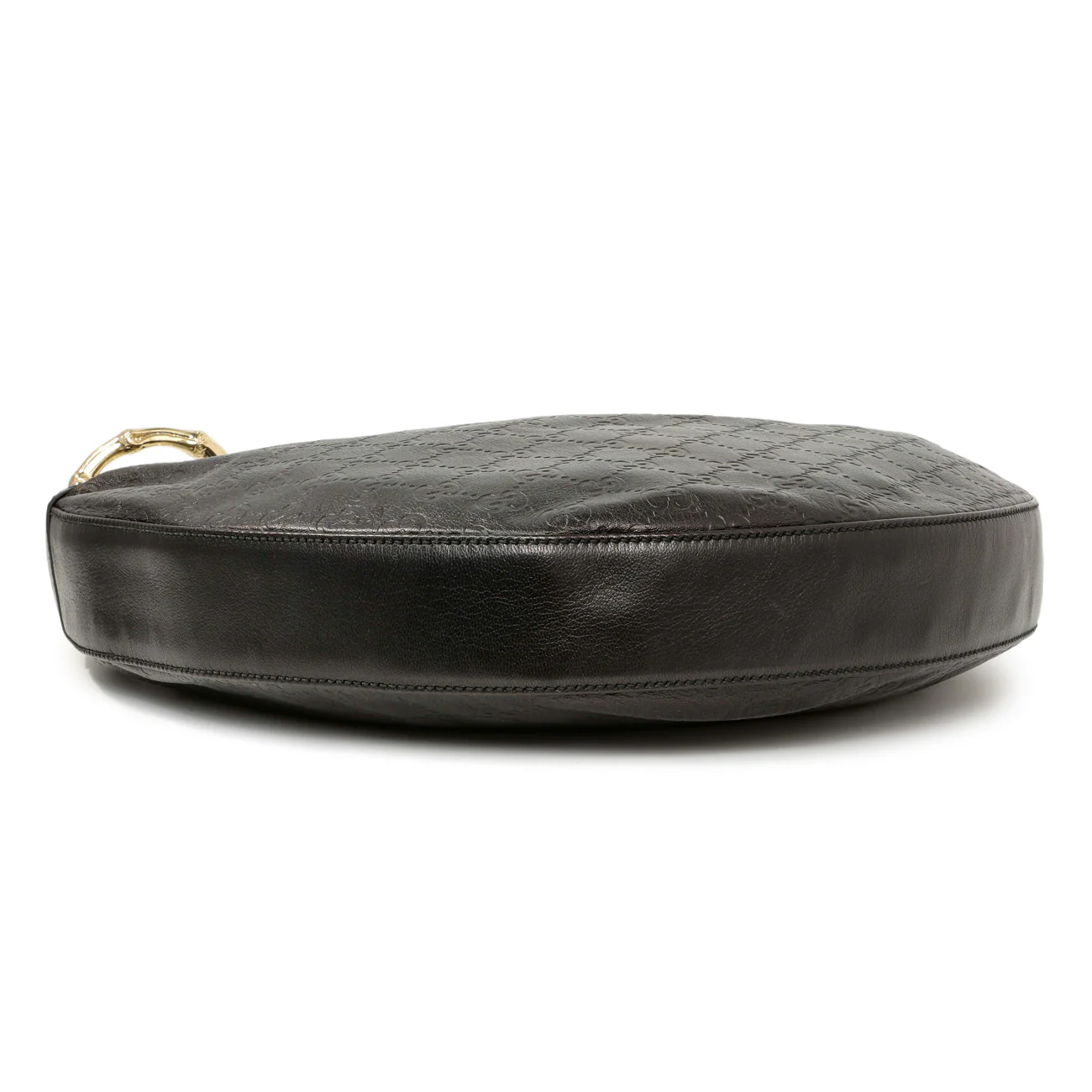 Gucci Guccissima Half Moon Bamboo Ring Hobo - Image 3