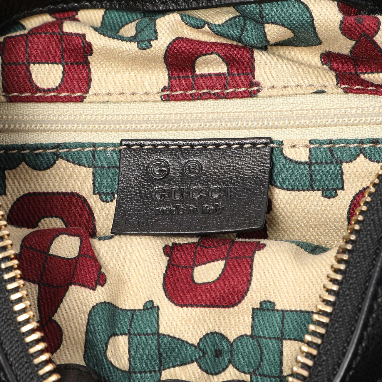 Gucci Guccissima Half Moon Bamboo Ring Hobo - Image 5