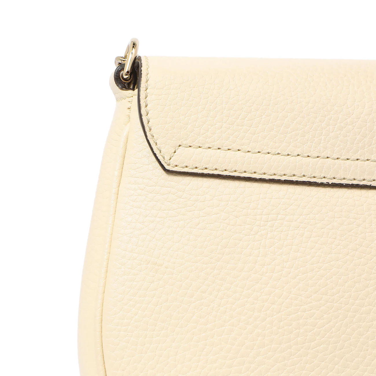 Gucci Ivory Pebbled Calfskin Medium Soho Flap Crossbody - Image 12