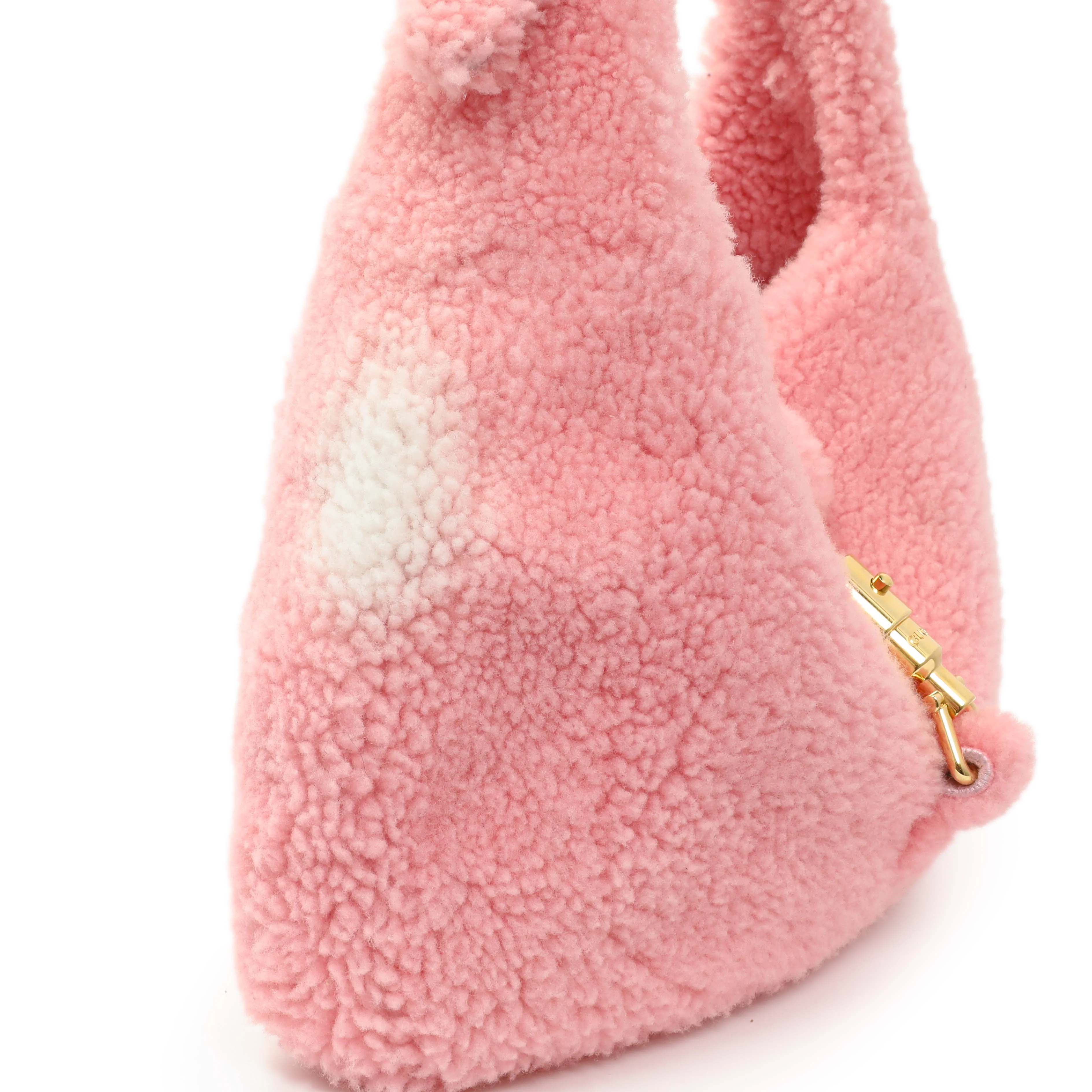 Gucci Lotus Pink Shearling Small Jackie 1961 Shoulder Bag - Image 7