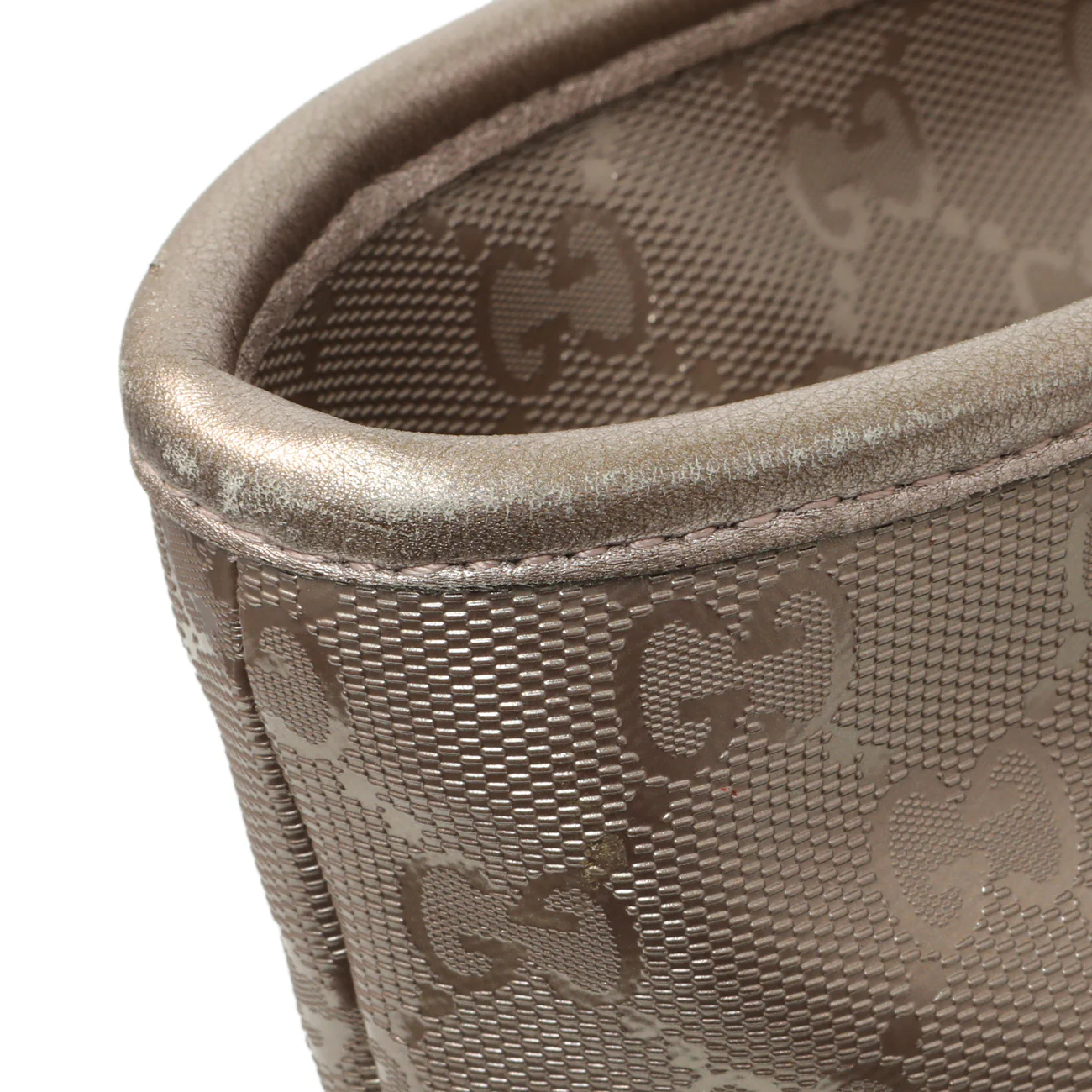 Gucci Mauve Imprime Monogram Zipped Tote - Image 12