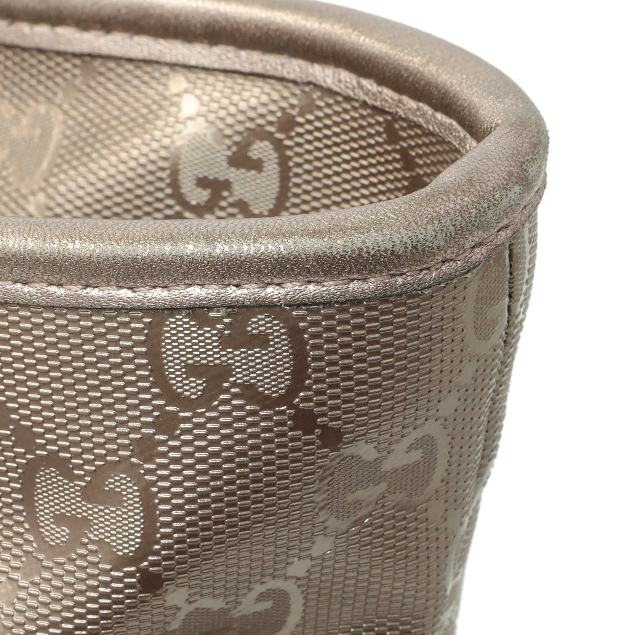 Gucci Mauve Imprime Monogram Zipped Tote - Image 13
