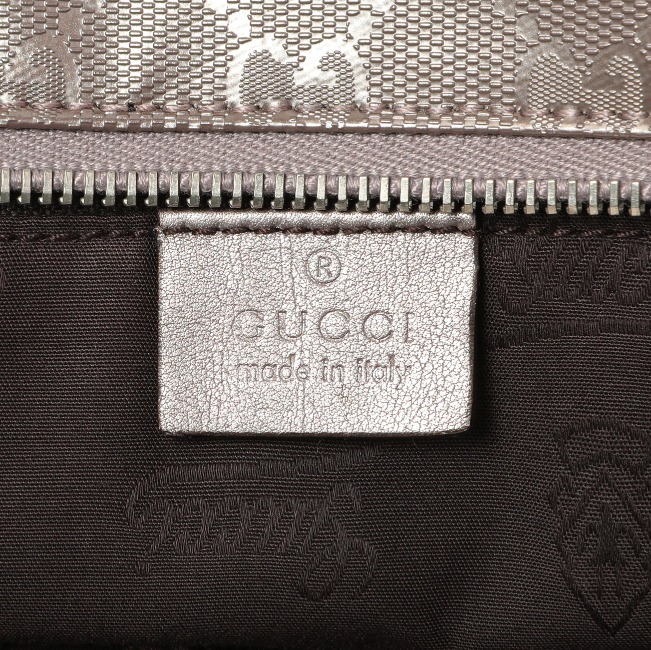 Gucci Mauve Imprime Monogram Zipped Tote - Image 9