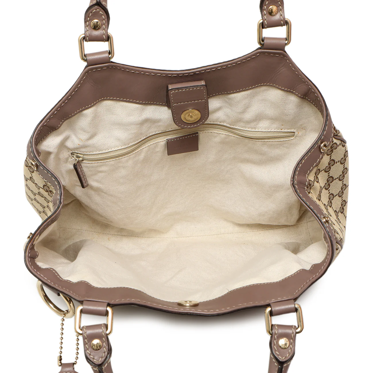 Gucci Mauve Monogram Medium Sukey - Image 8