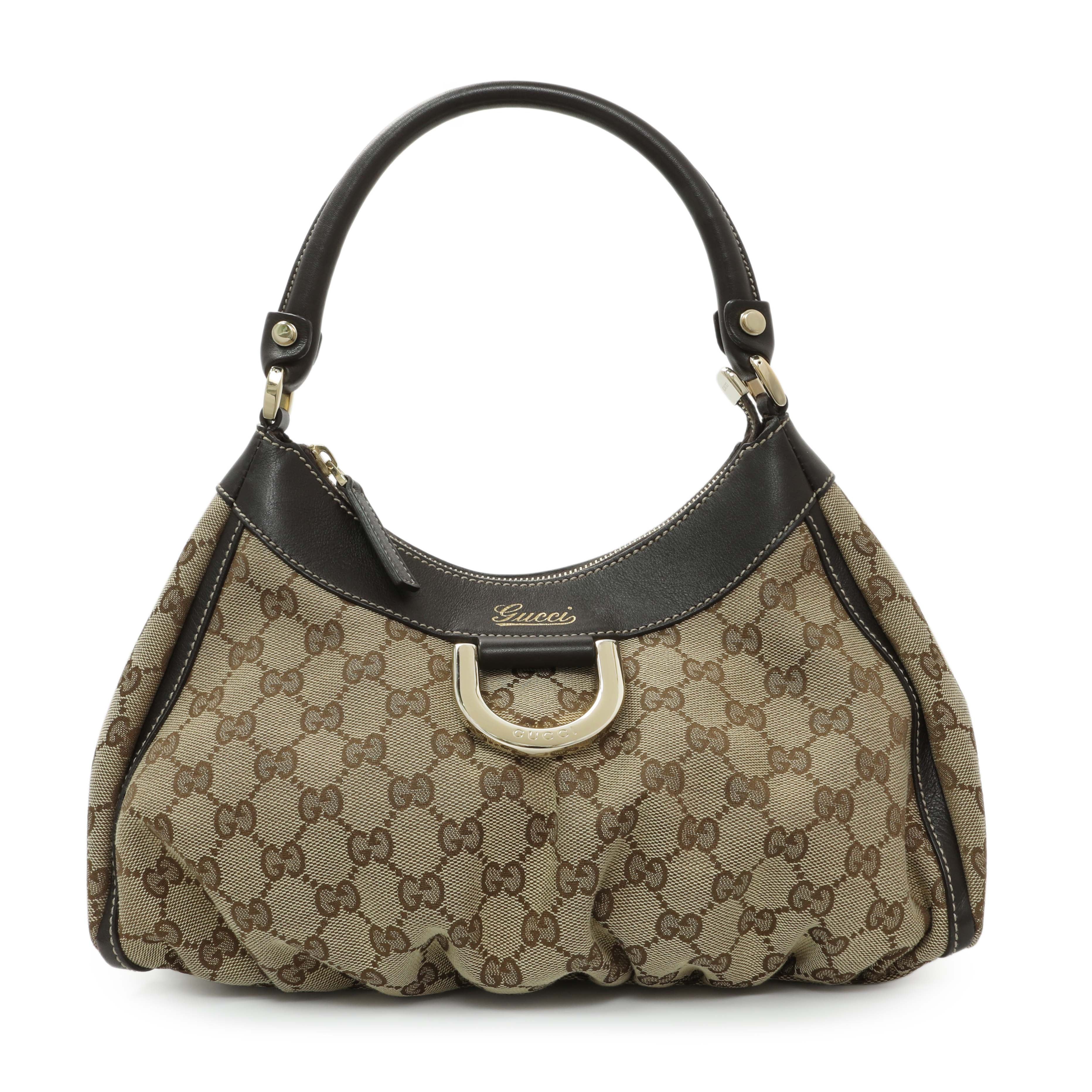 Gucci Monogram Abbey D Ring Hobo