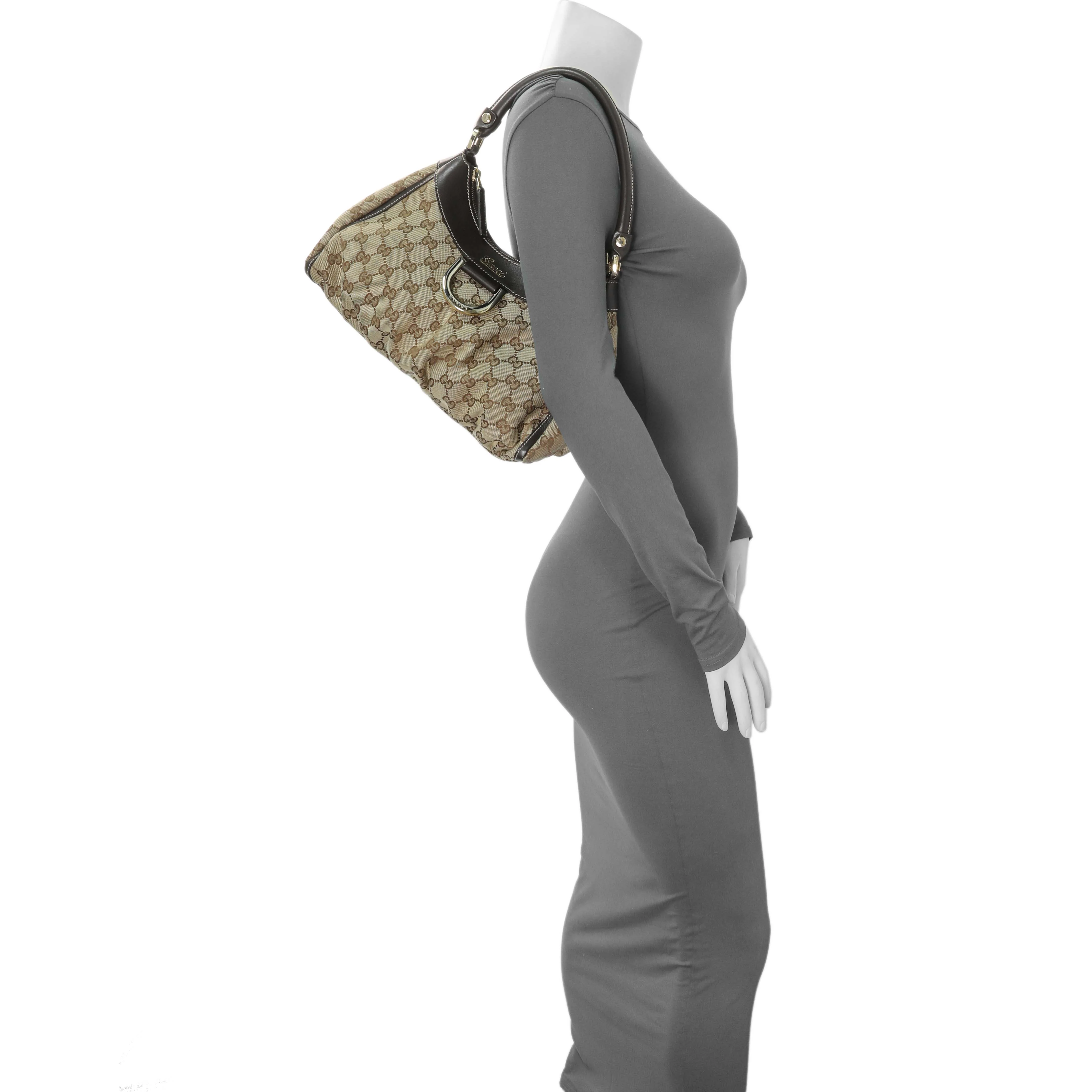Gucci Monogram Abbey D Ring Hobo - Image 11