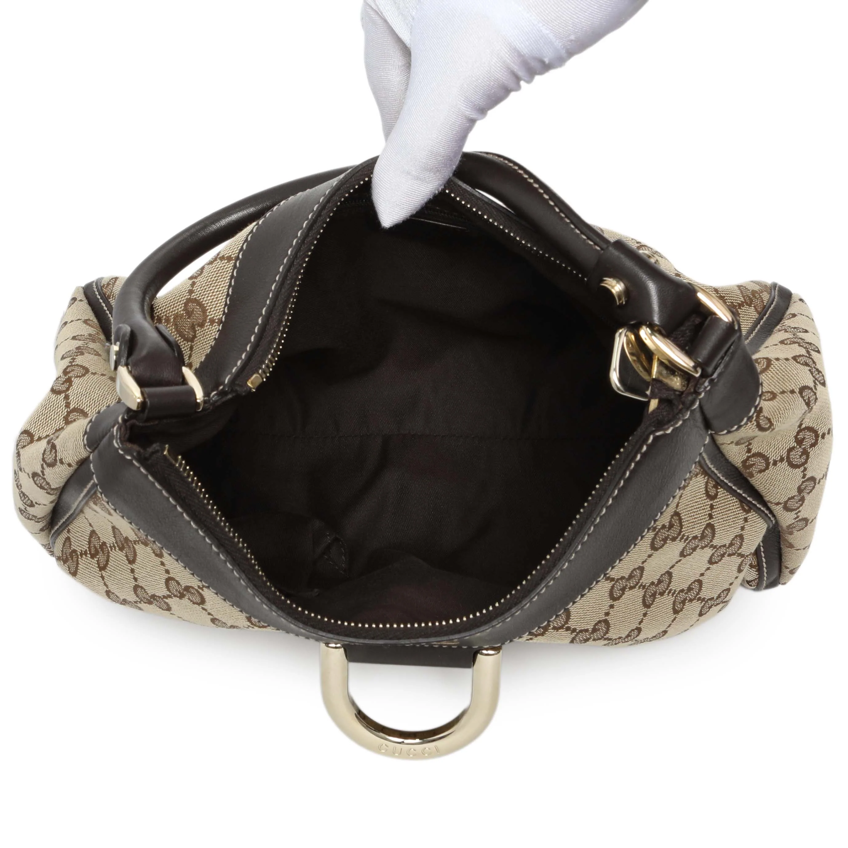 Gucci Monogram Abbey D Ring Hobo - Image 8