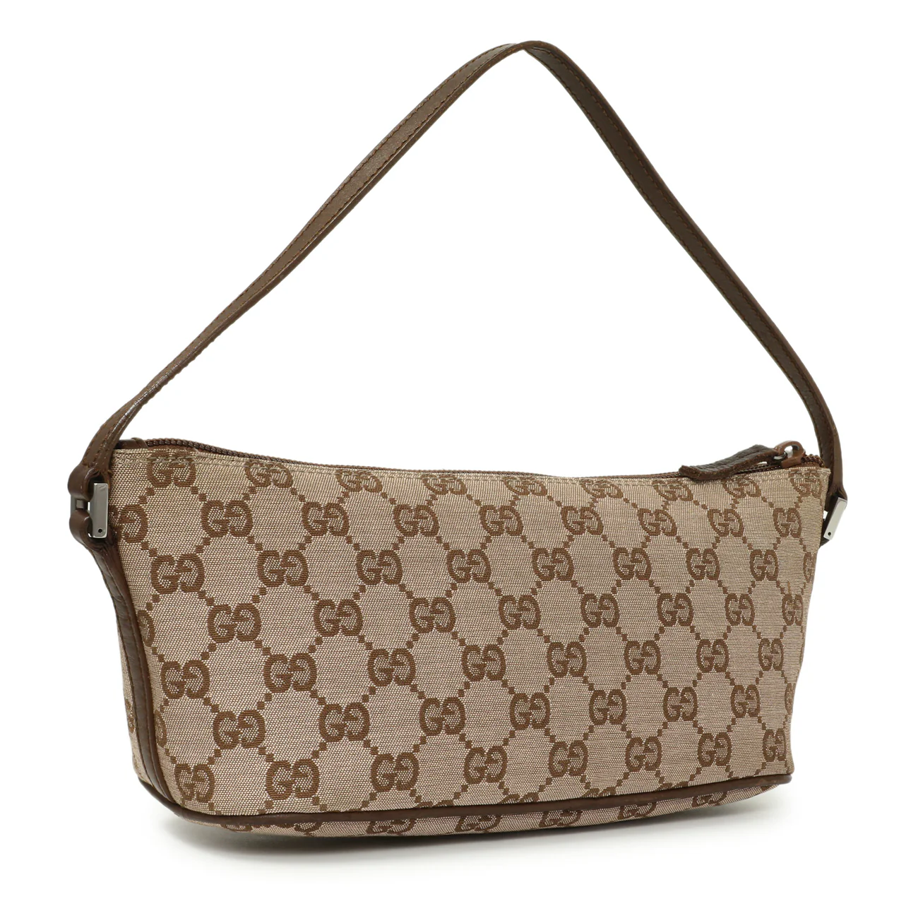 Gucci Monogram Canvas Boat Pochette - Image 2