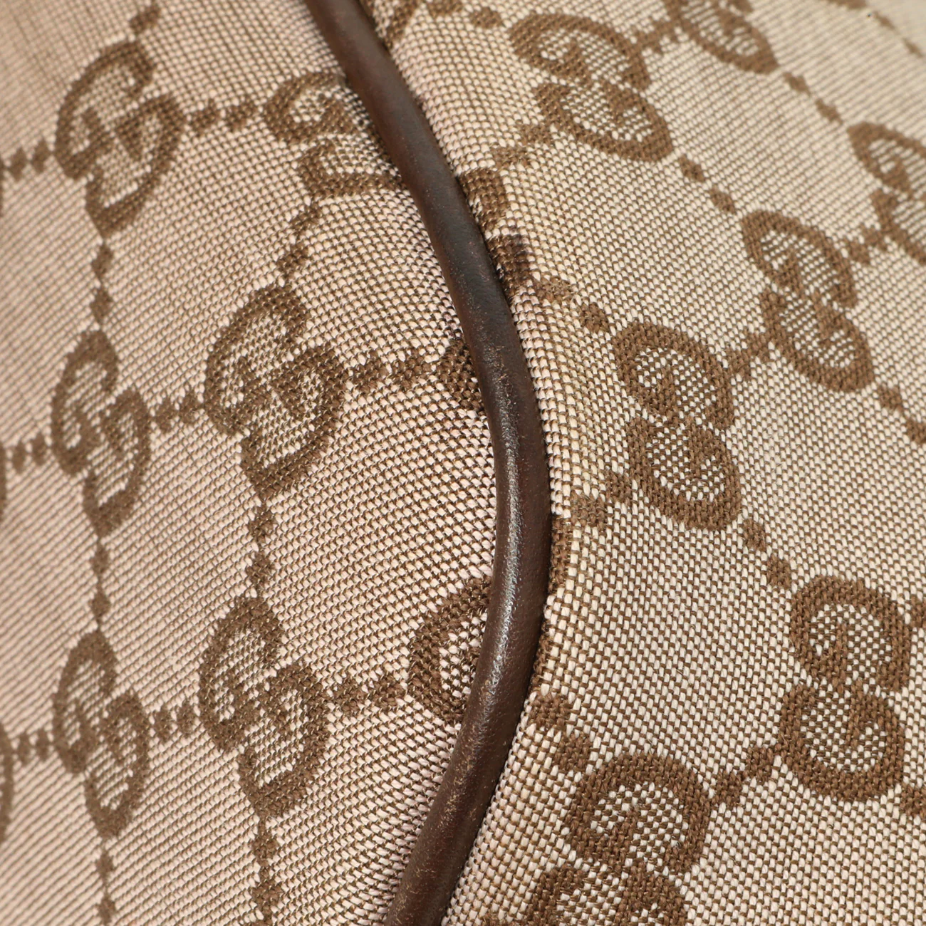 Gucci Monogram Canvas Boat Pochette - Image 5
