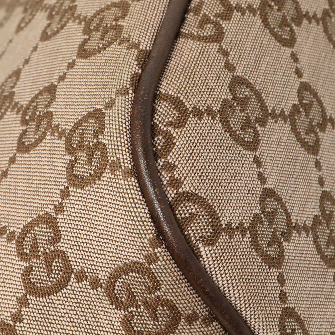 Gucci Monogram Canvas Boat Pochette - Image 6