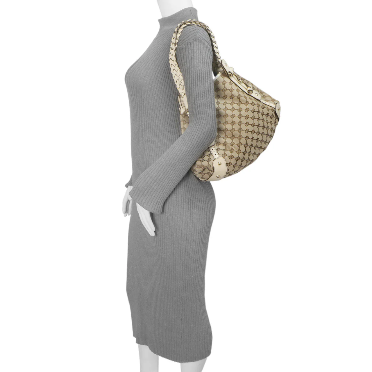 Gucci Monogram Canvas Small Pelham Shoulder Bag - Image 7
