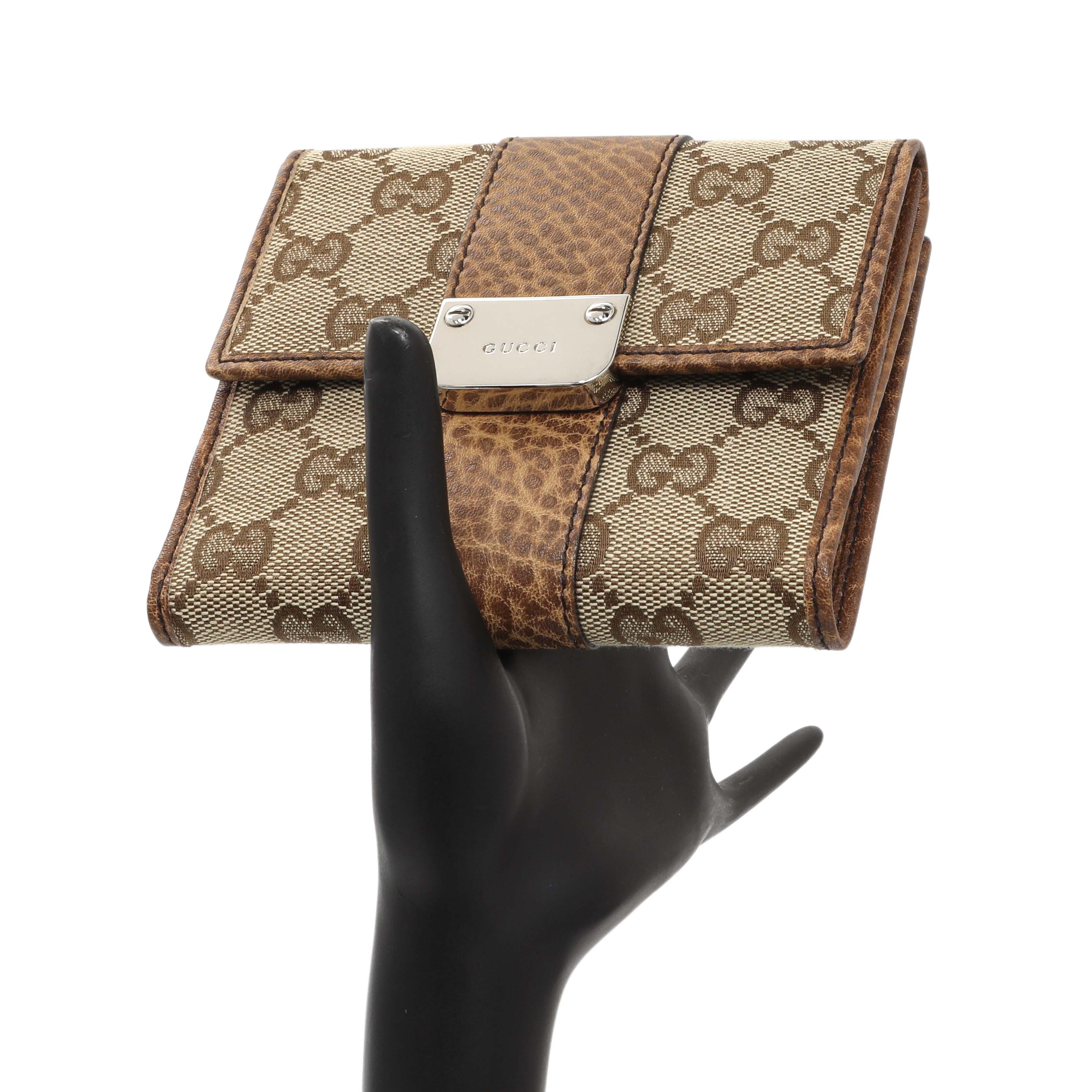 Gucci Monogram Compact Flap Wallet - Image 7