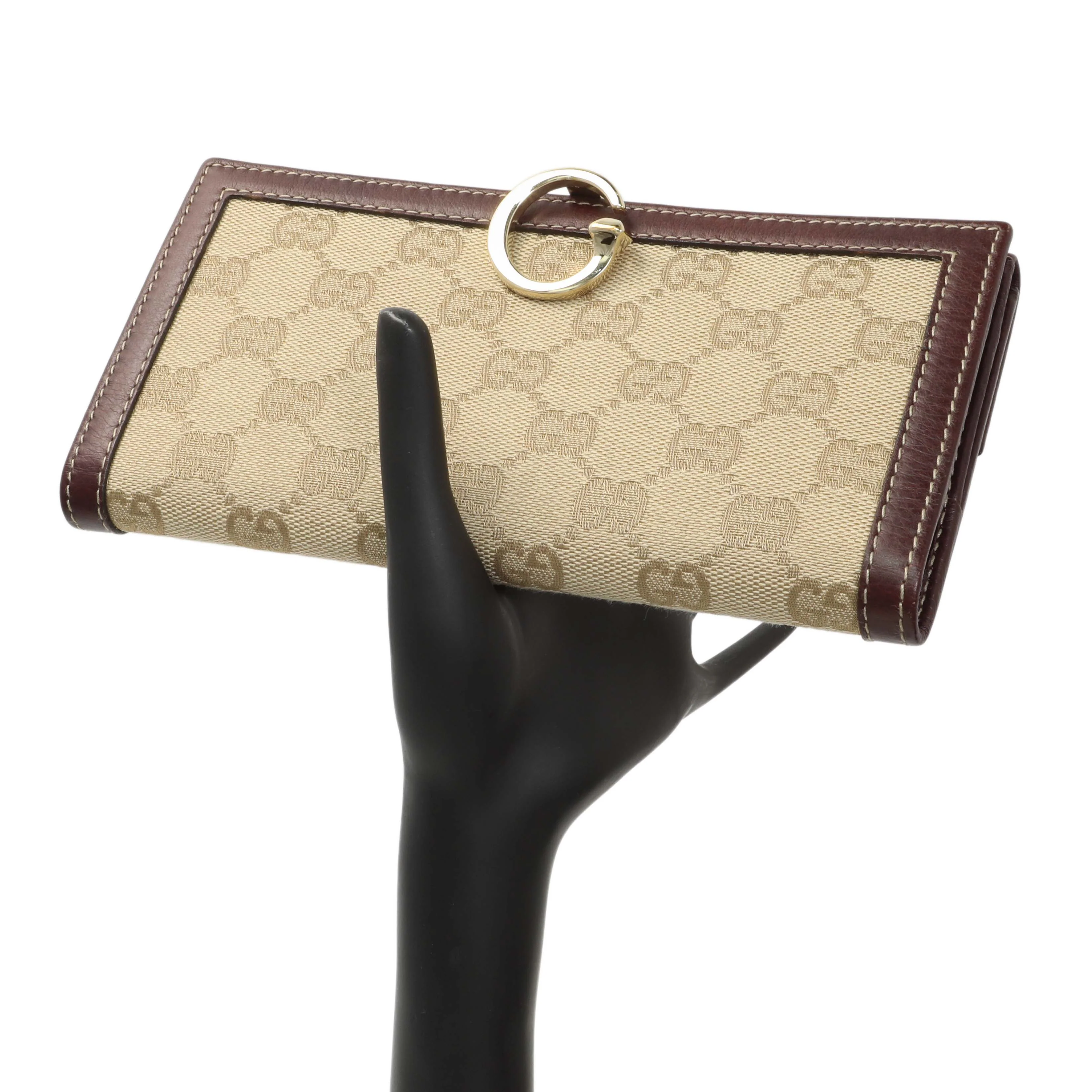 Gucci Monogram Continental Long Flap Wallet - Image 9