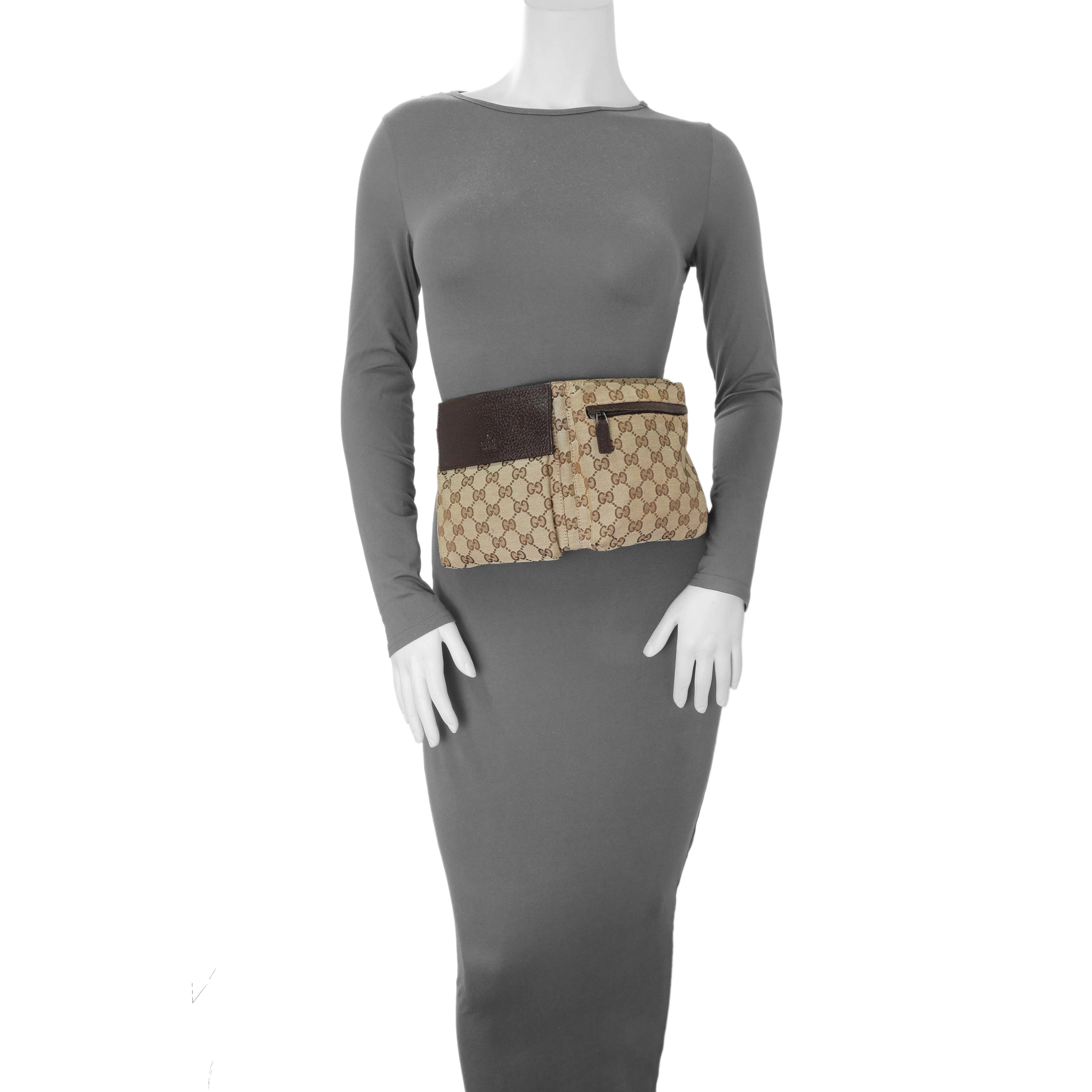 Gucci Monogram Double Pocket Belt Bag - Image 7
