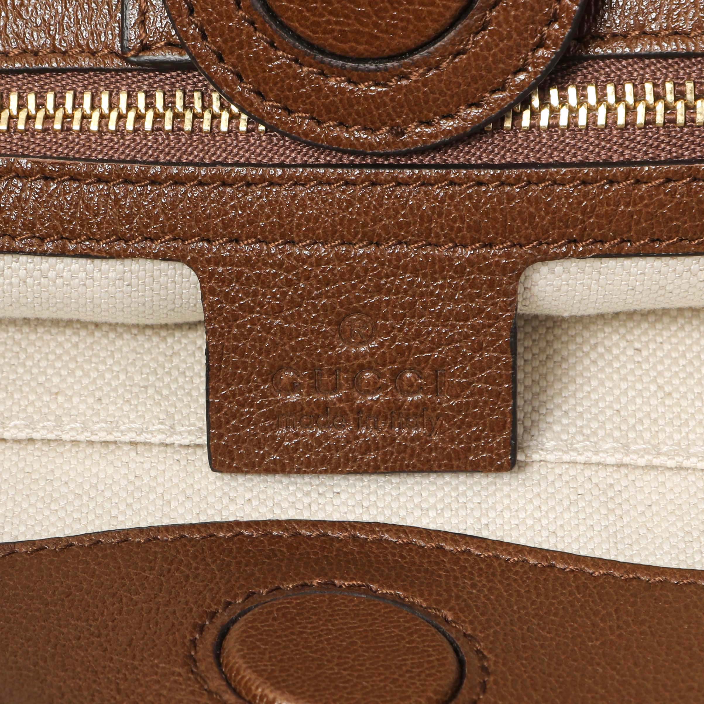 Gucci Monogram Horsebit 1955 Tote Bag - Image 5