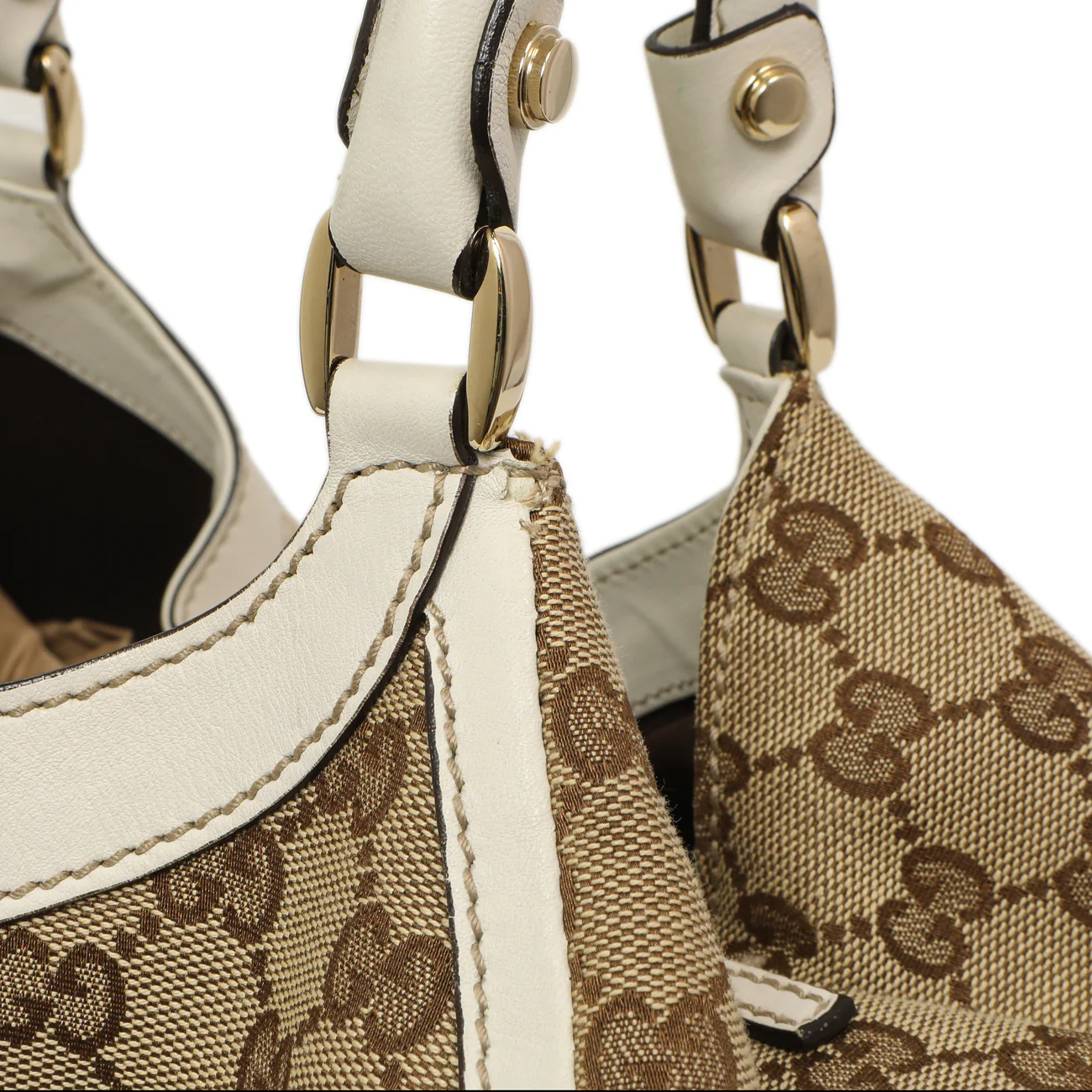 Gucci Monogram Large D Ring Hobo - Image 11