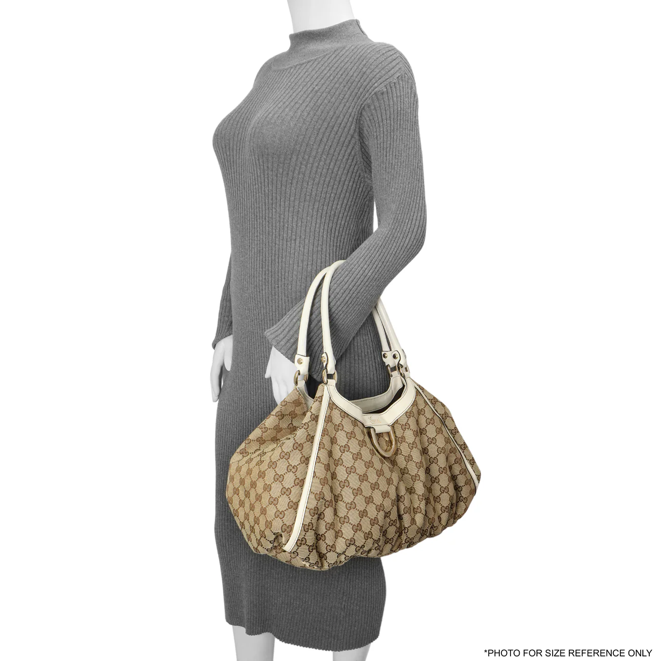 Gucci Monogram Large D Ring Hobo - Image 12