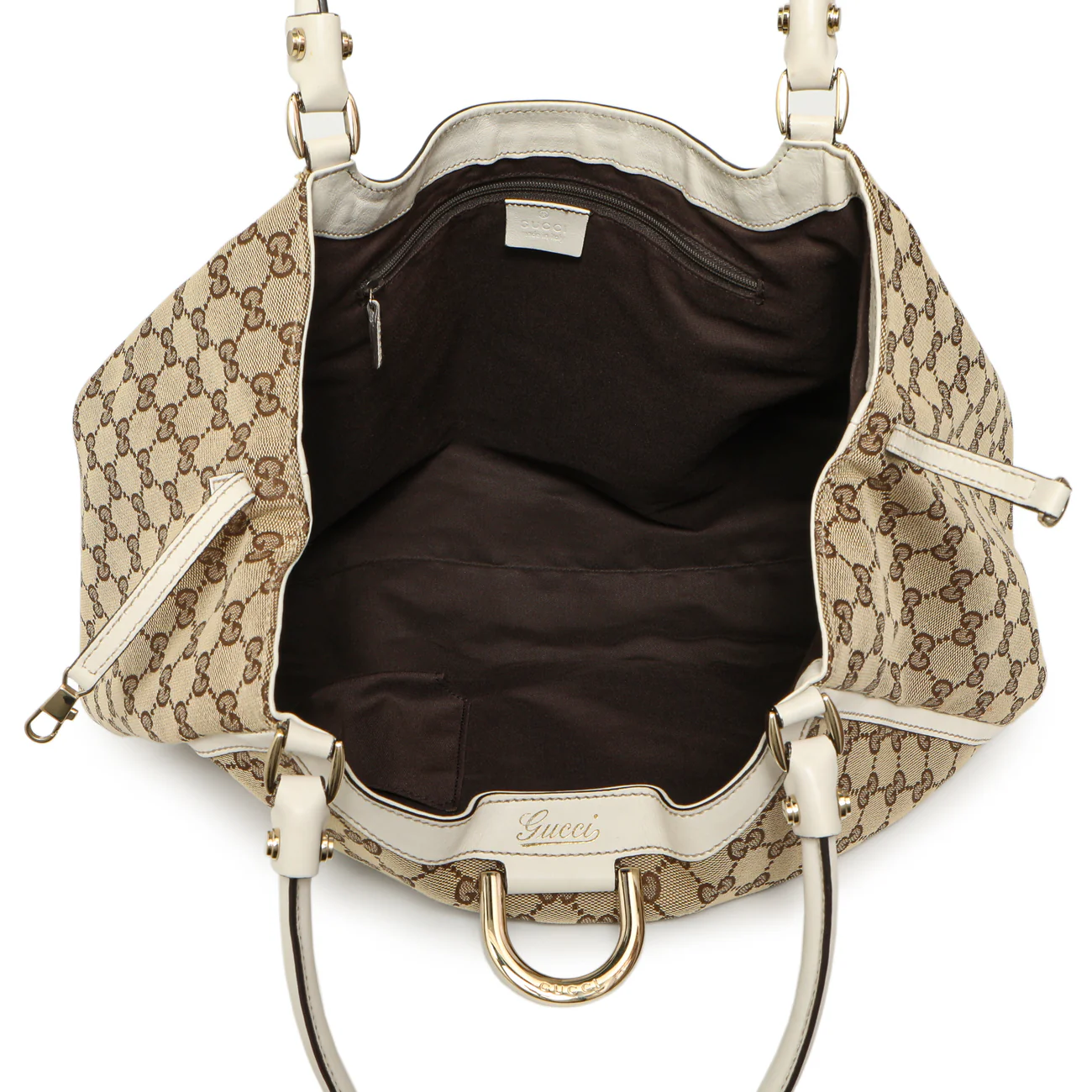Gucci Monogram Large D Ring Hobo - Image 8