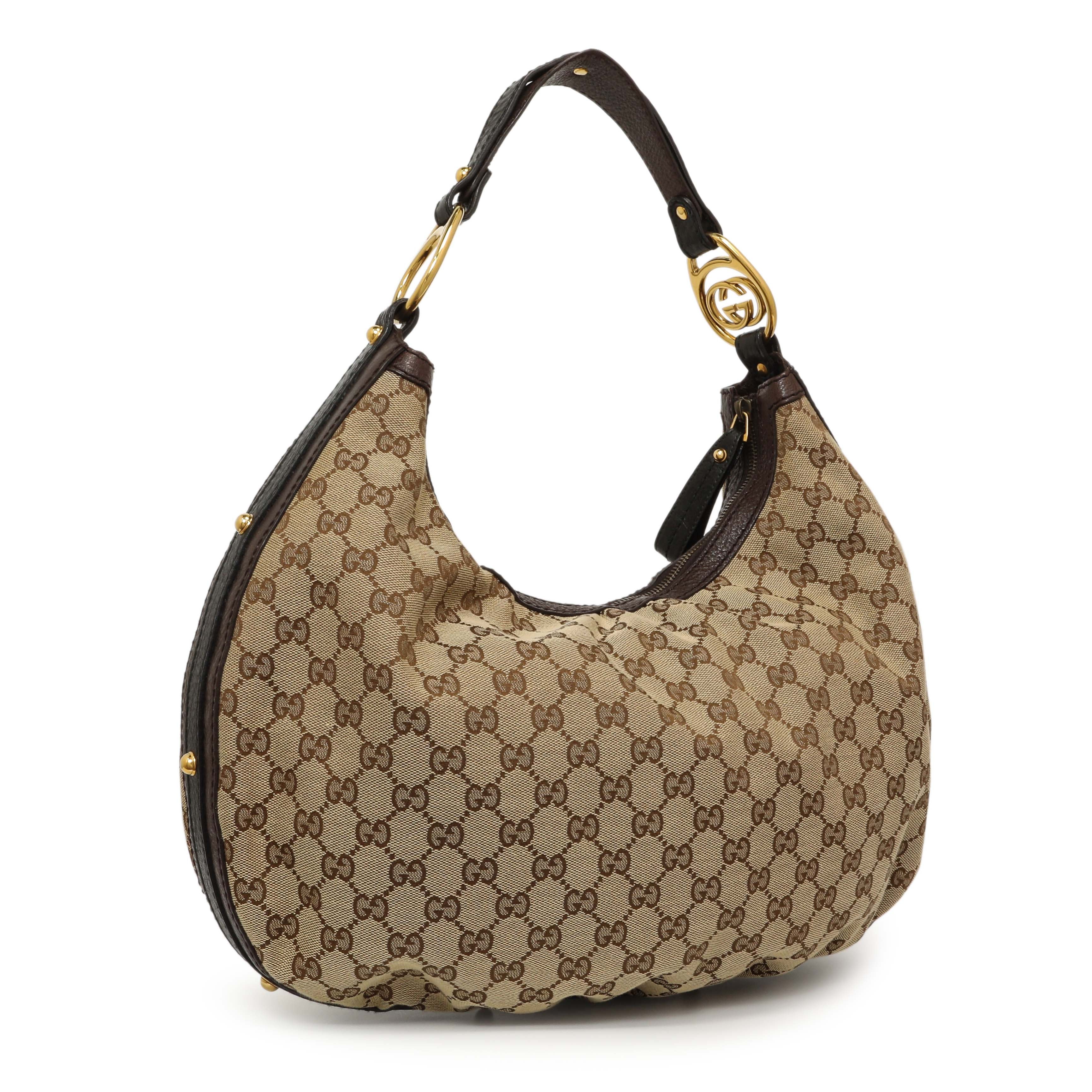 Gucci Monogram Medium Interlocking GG Hobo - Image 2