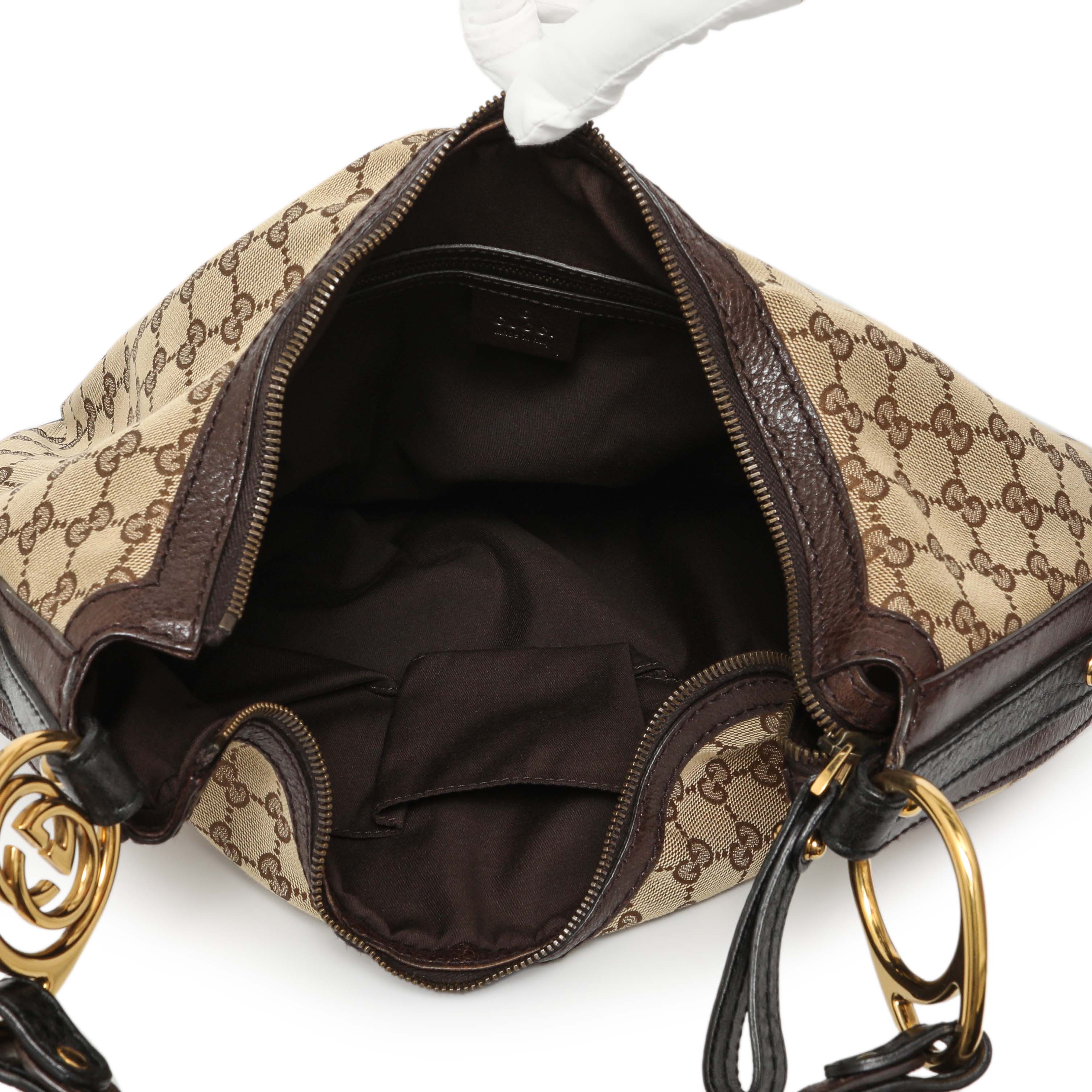 Gucci Monogram Medium Interlocking GG Hobo - Image 4