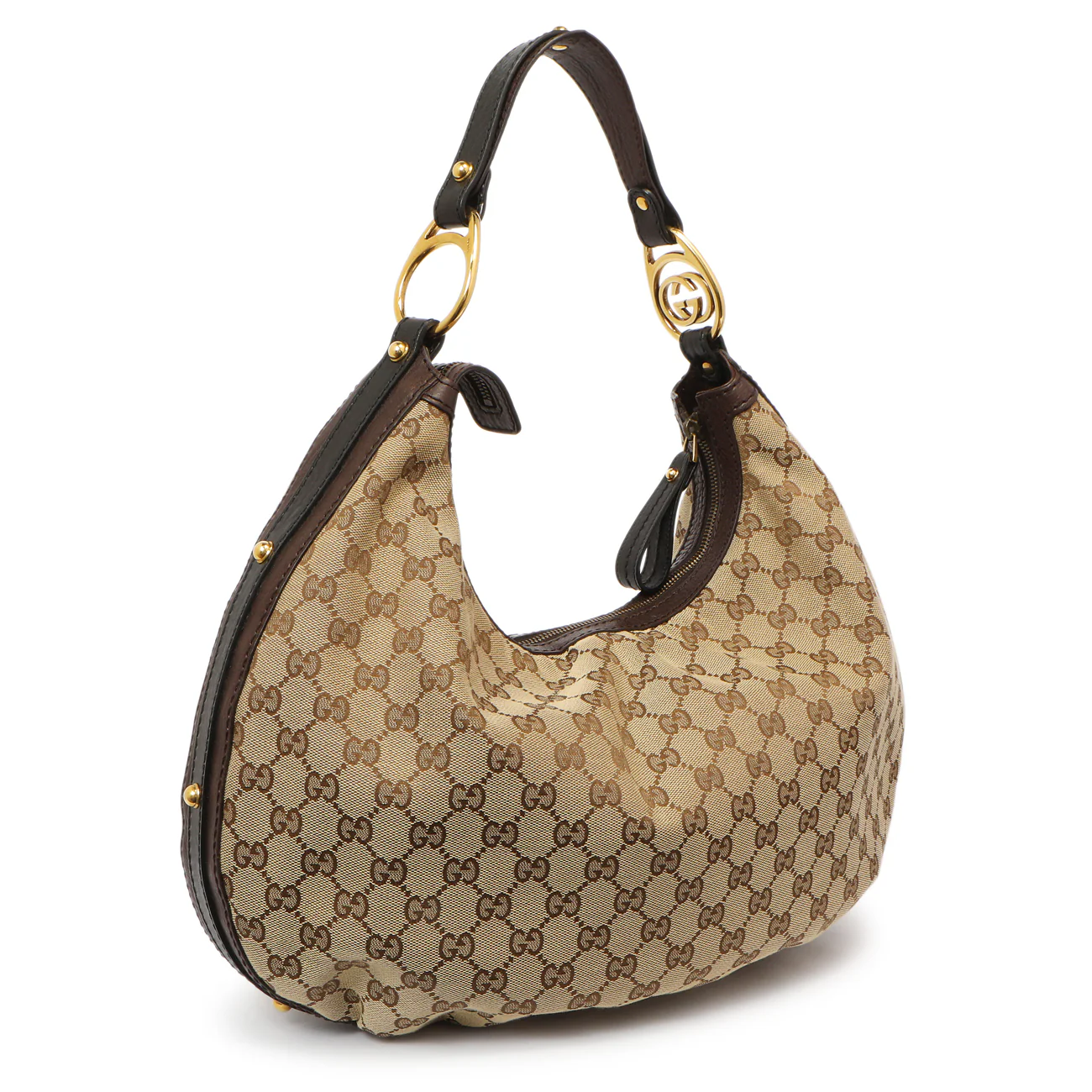 Gucci Monogram Medium Interlocking Hobo - Image 2