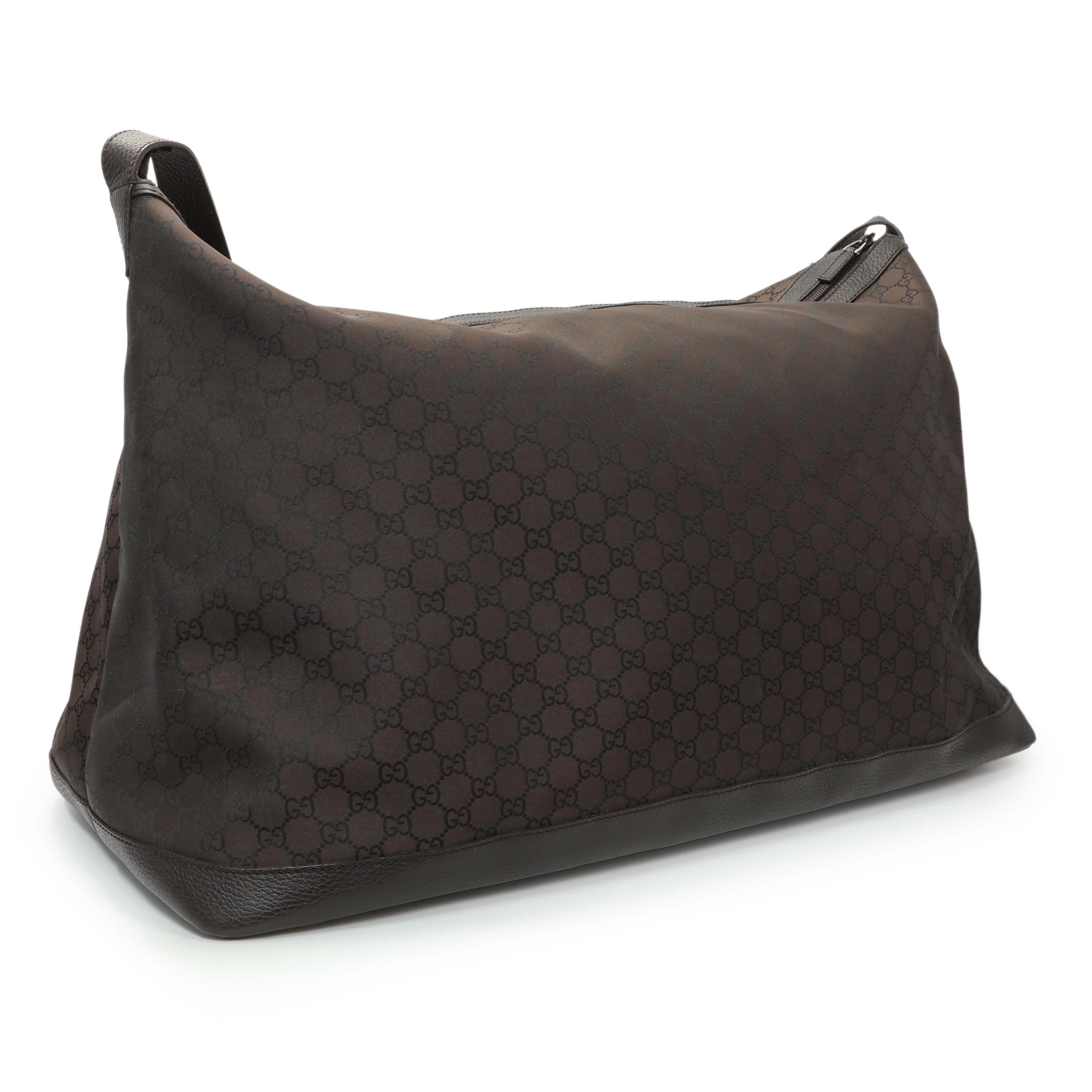 Gucci Monogram Nylon Large Travel Hobo - Image 2