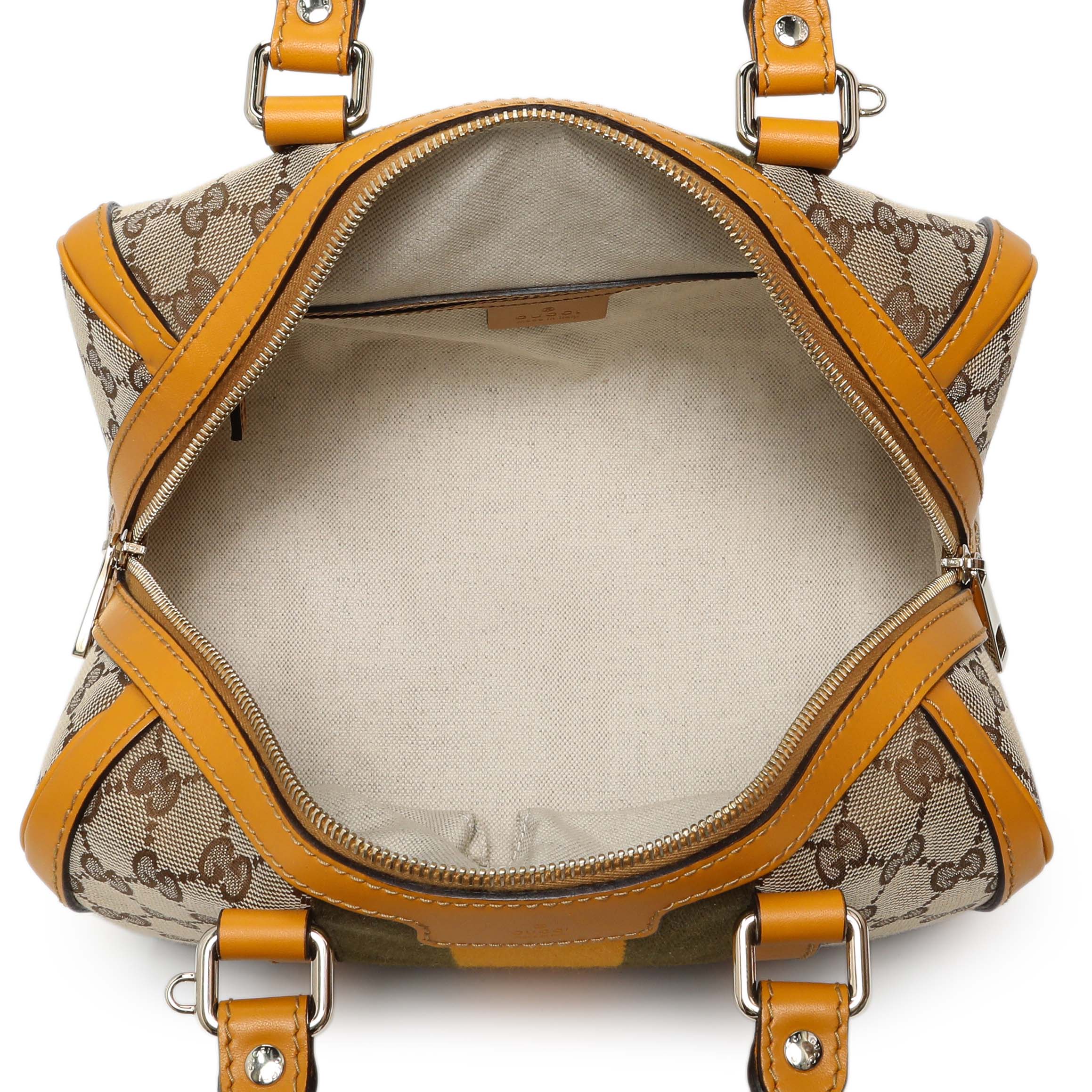 Gucci Monogram Vintage Web Small Boston - Image 4