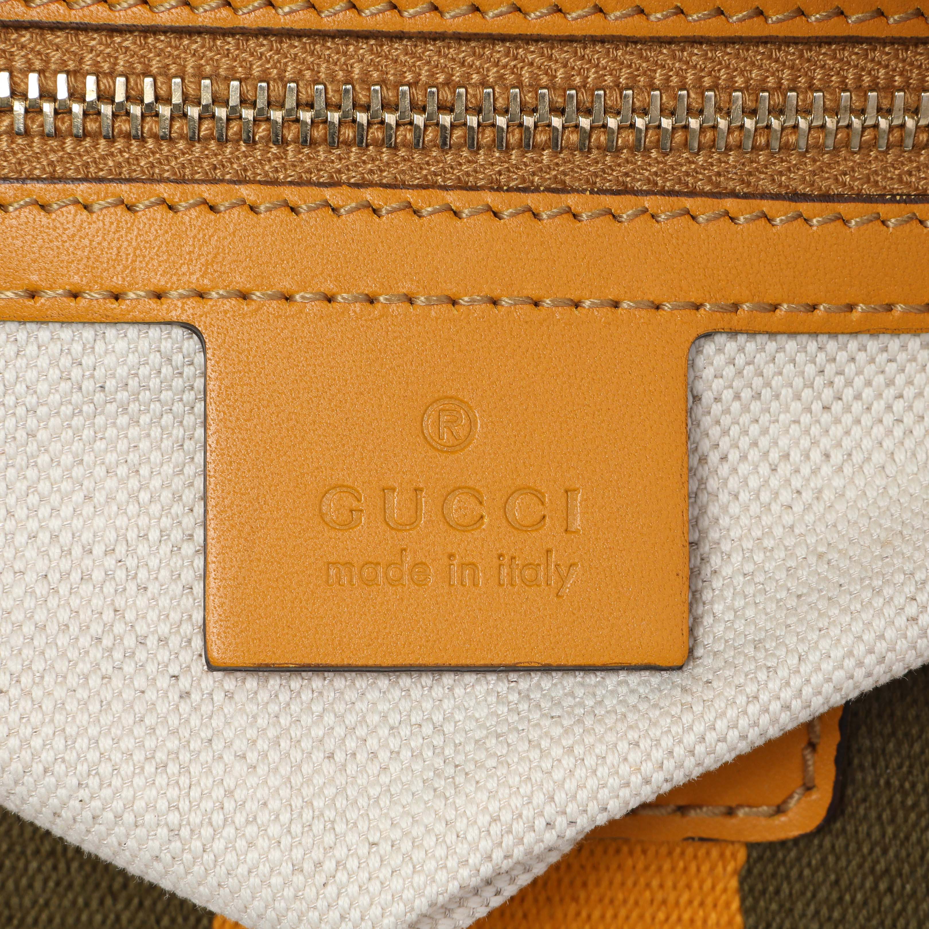 Gucci Monogram Vintage Web Small Boston - Image 5