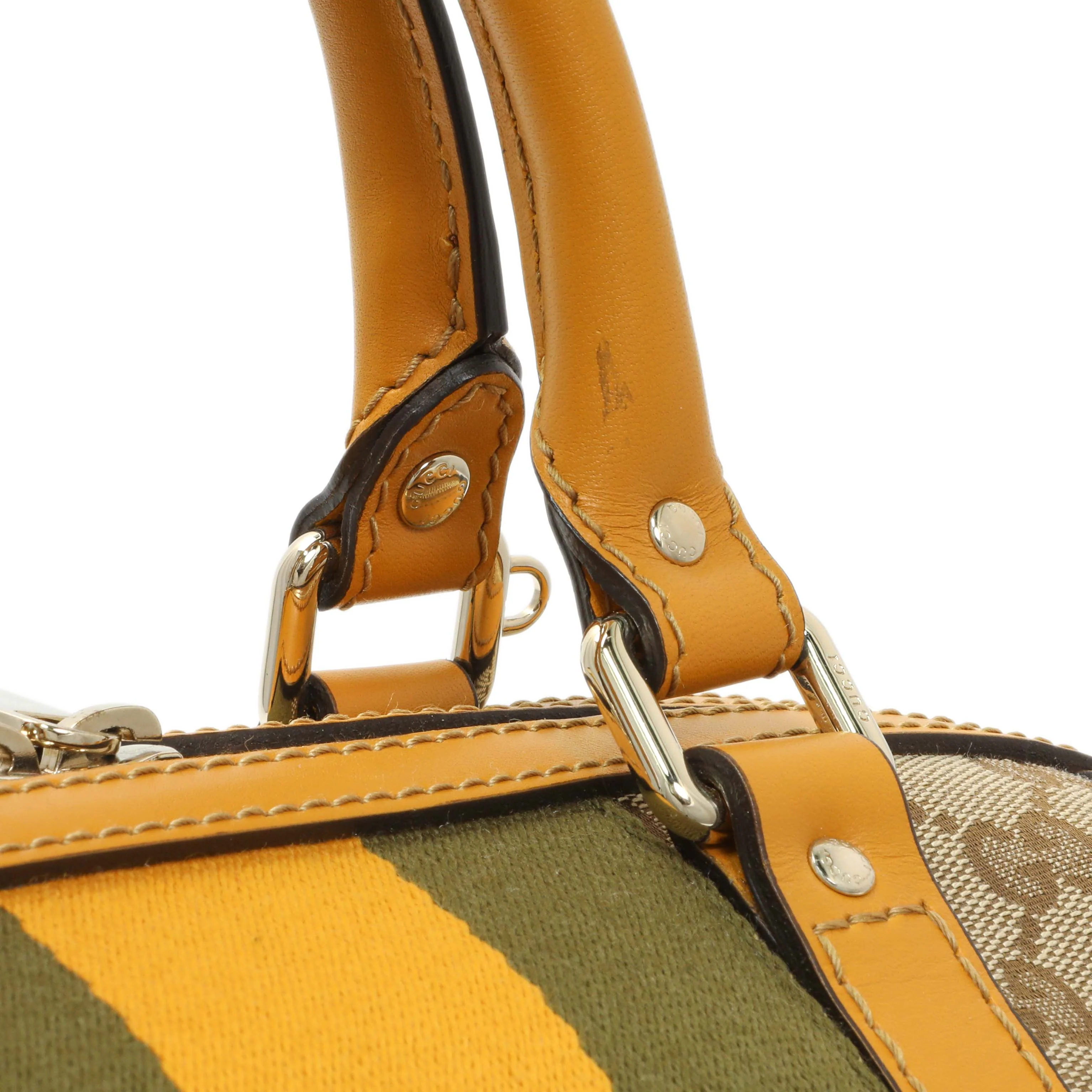 Gucci Monogram Vintage Web Small Boston - Image 7