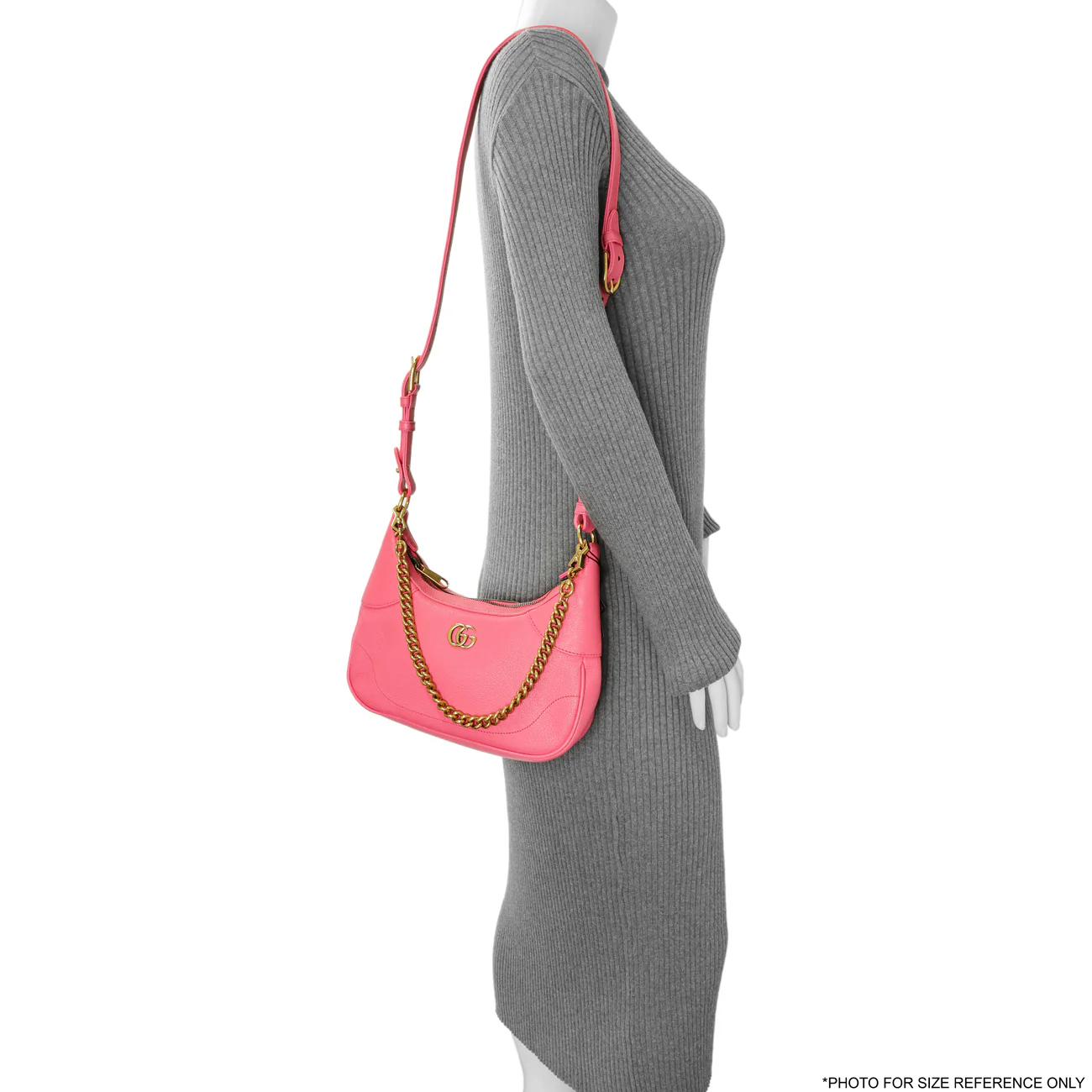 Gucci Pink Goatskin Small Aphrodite Shoulder Bag - Image 8