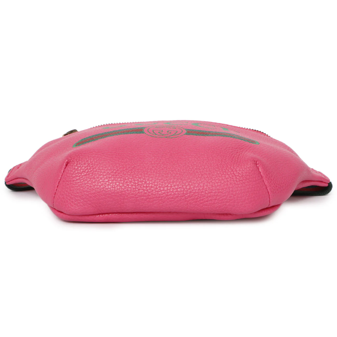 Gucci Pink Grained Calfskin Small Logo Belt Bag - Image 3