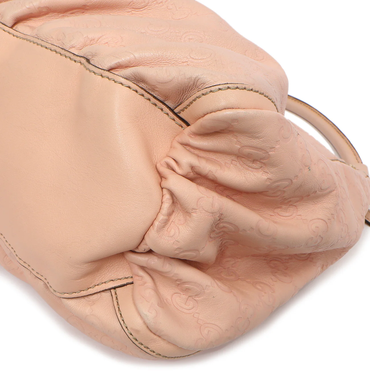 Gucci Pink Guccissima Large D Ring Hobo - Image 10