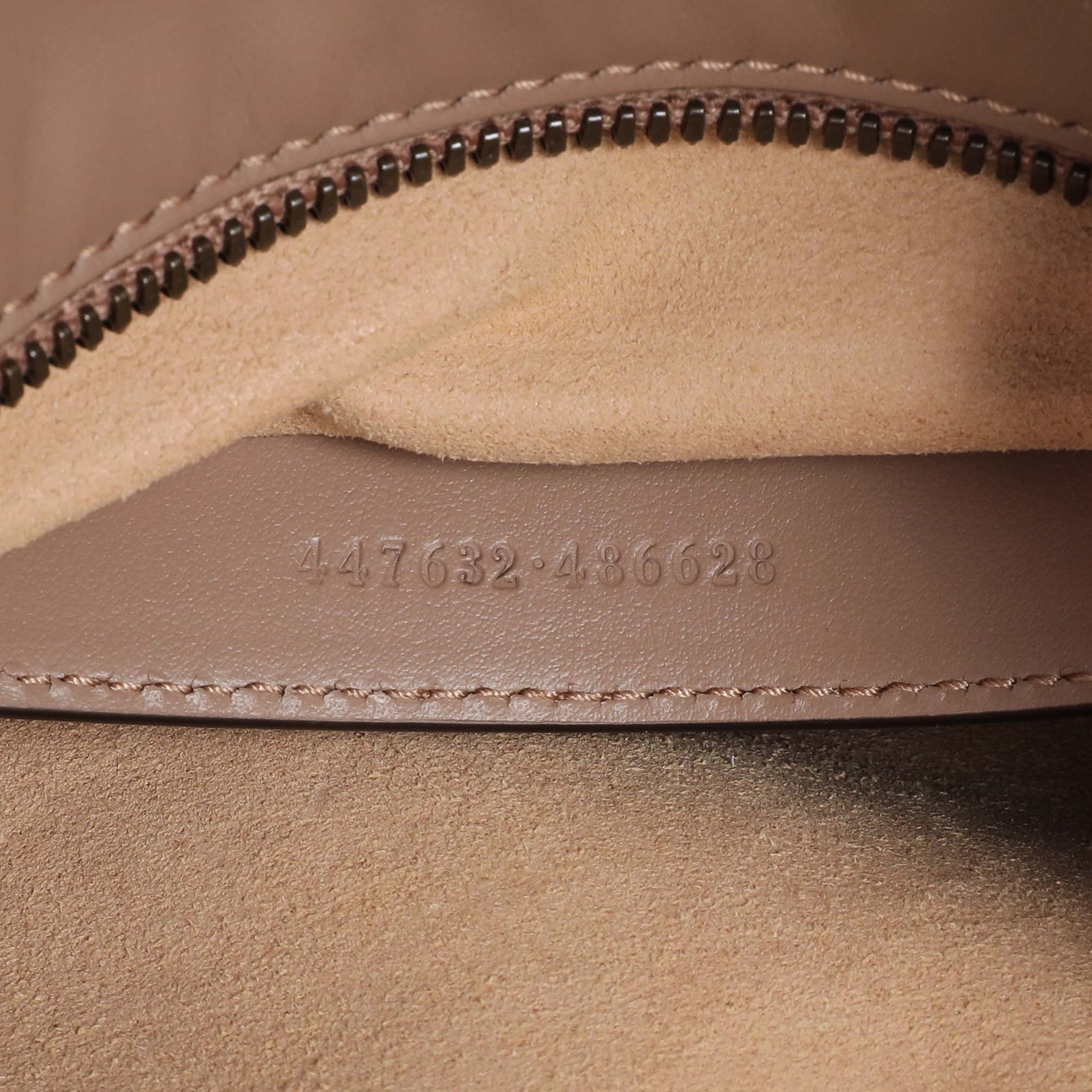 Gucci Porcelain Rose Calfskin Matelasse Small GG Marmont Chain Shoulder Bag - Image 7