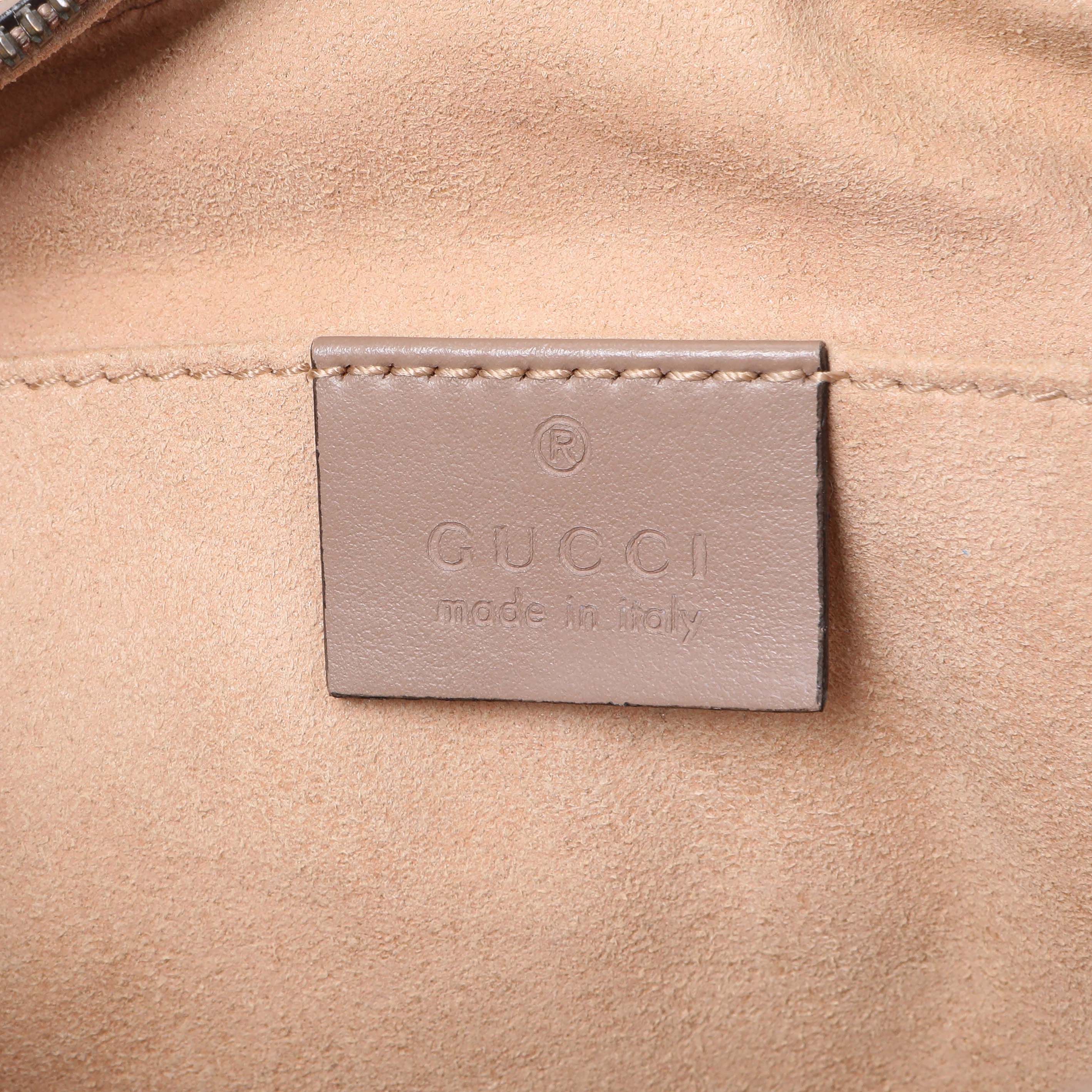 Gucci Porcelain Rose Calfskin Matelasse Small GG Marmont Chain Shoulder Bag - Image 5