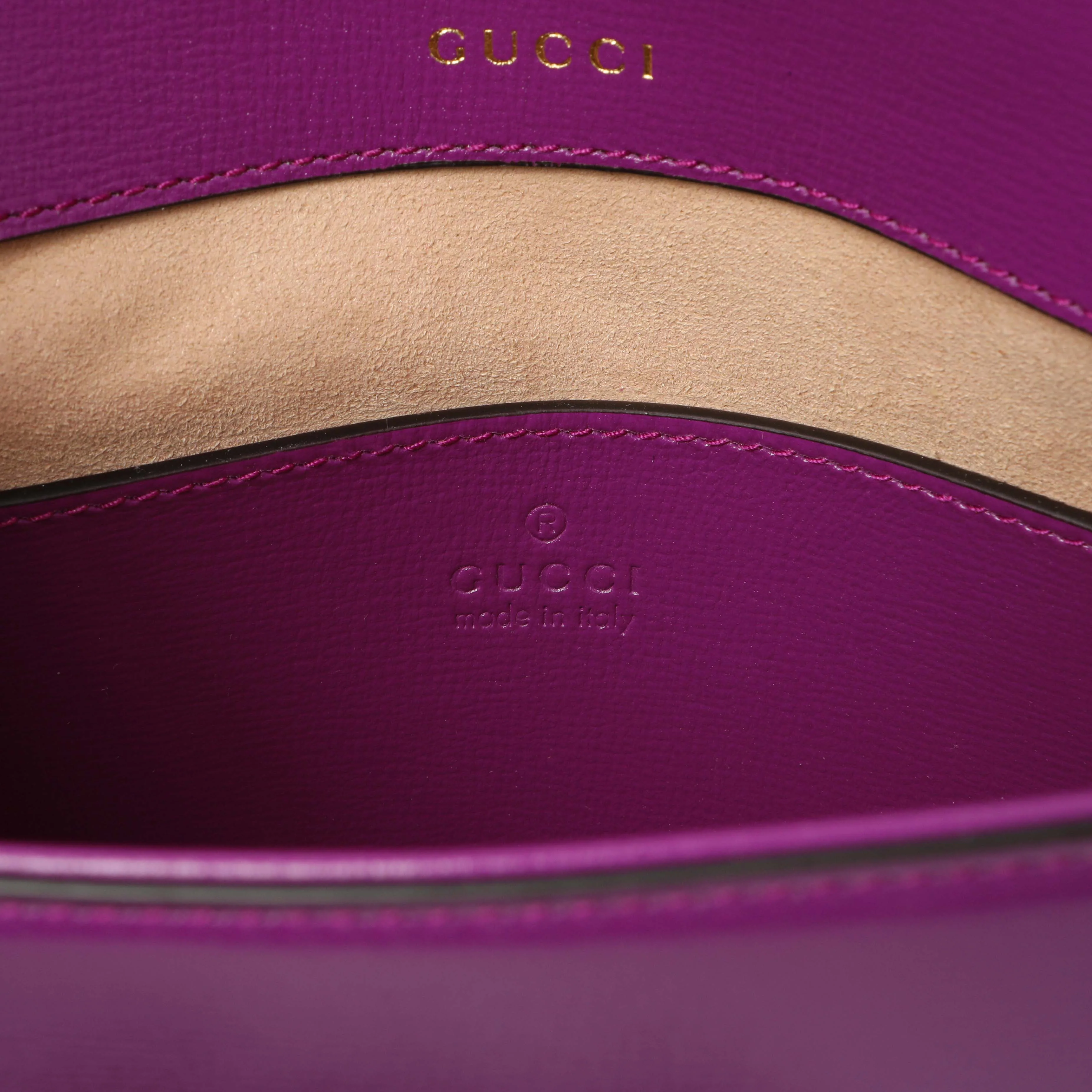 Gucci Purple Calfskin Horsebit 1955 Small Shoulder Bag - Image 5