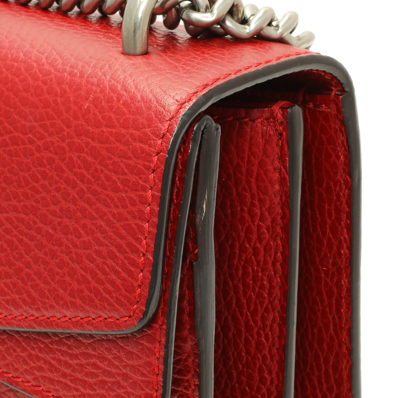 Gucci Red Calfskin Small Dionysus Shoulder Bag - Image 7