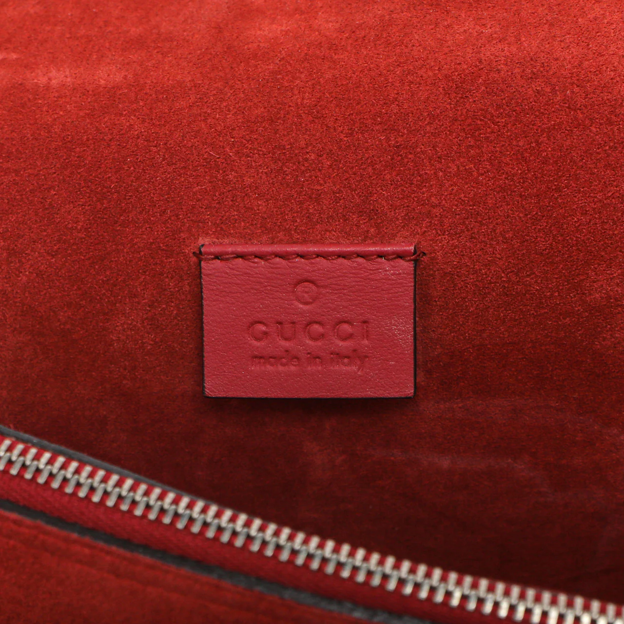 Gucci Red GG Supreme Monogram Small Dionysus Shoulder  Bag - Image 6